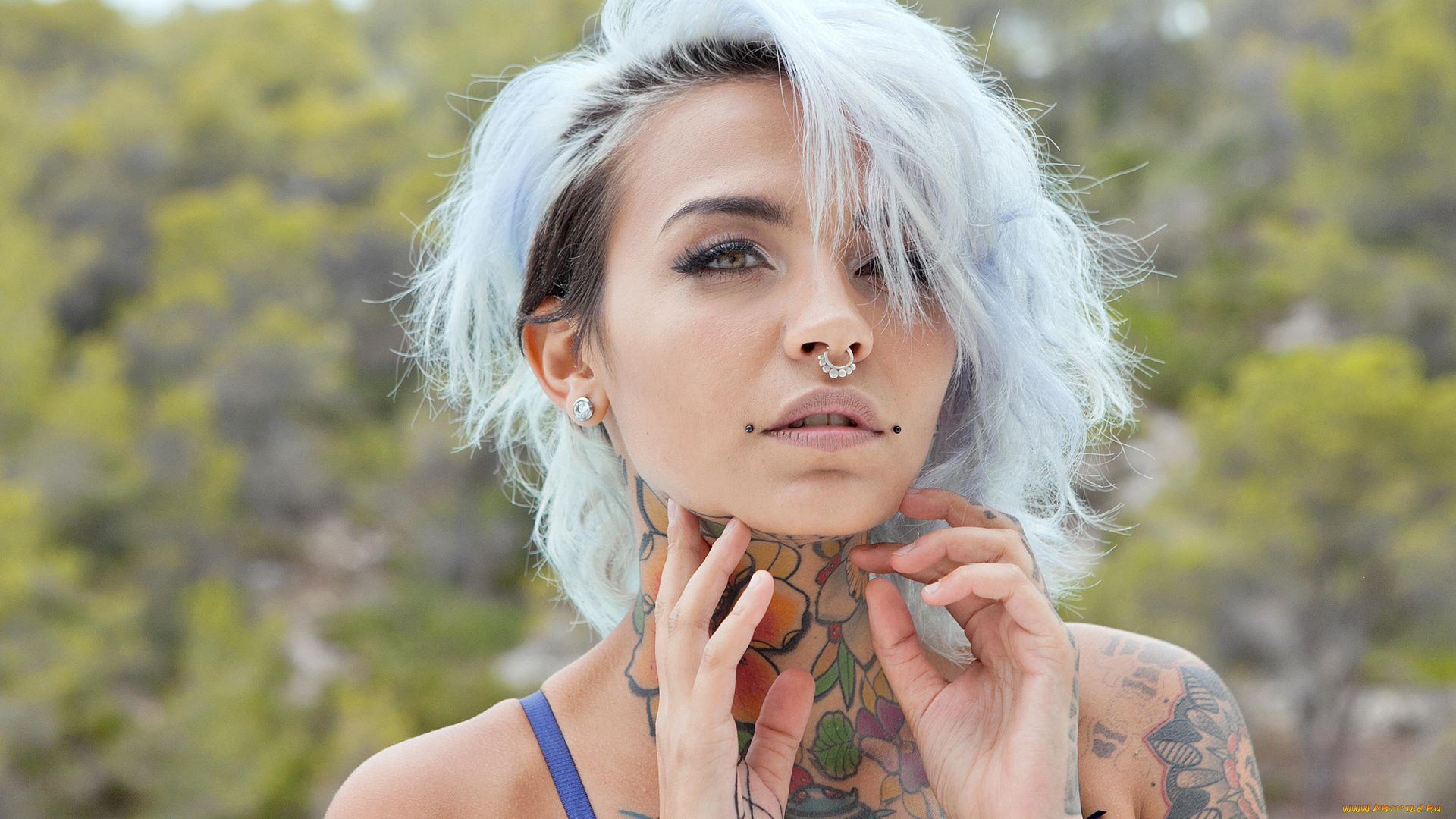 felisja, piana, девушки, felisja, piana, девушка, модель, крашеная, тату, татуировка, рисунки, кожа, пирсинг, поза, макияж, причёска, красотка, сексуальная, экстравагантная, наряд