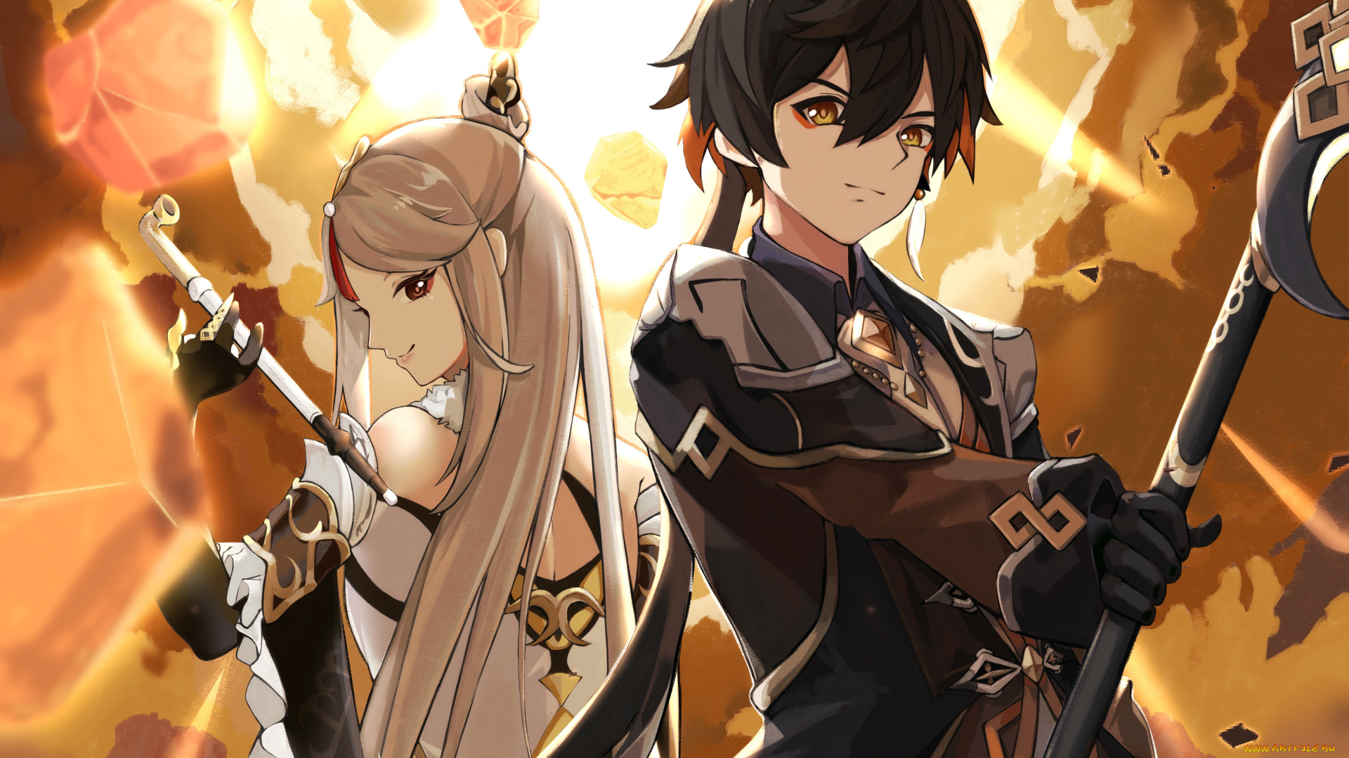 аниме, genshin, impact, genshin, impact