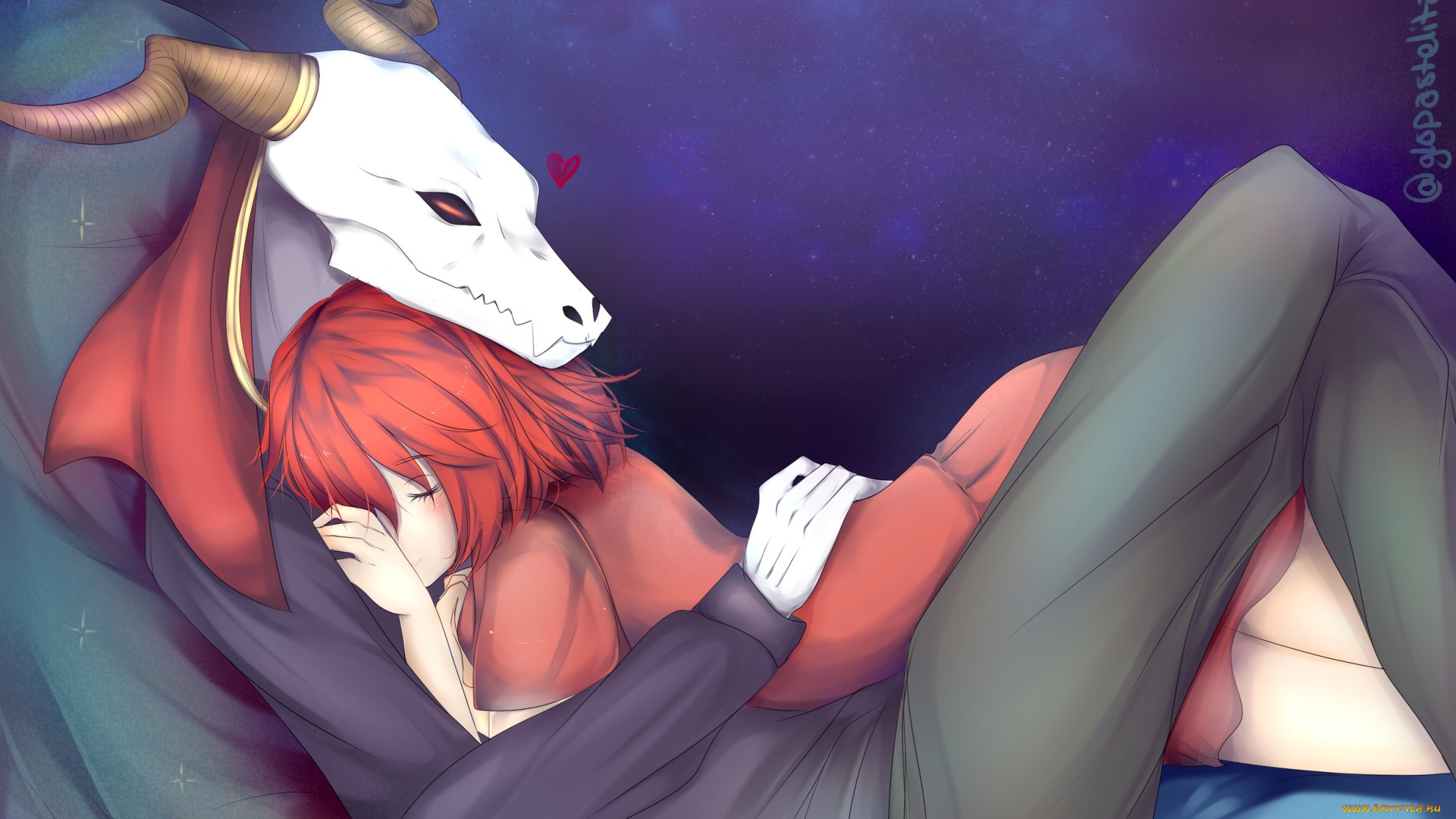 аниме, mahou, tsukai, no, yome, невеста, чародея