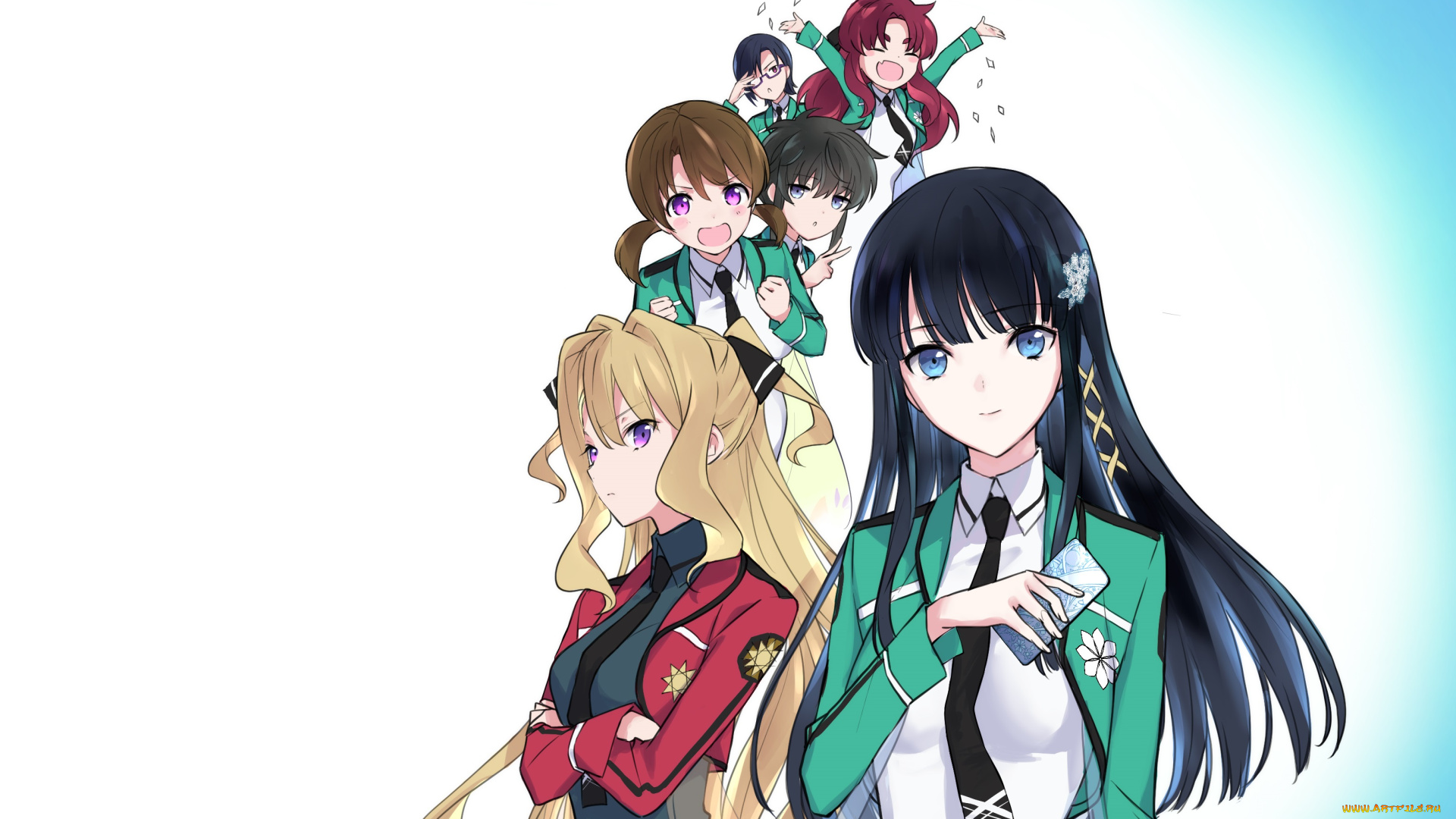 аниме, mahouka, koukou, no, rettousei, the, honor, student, at, magic, high, school