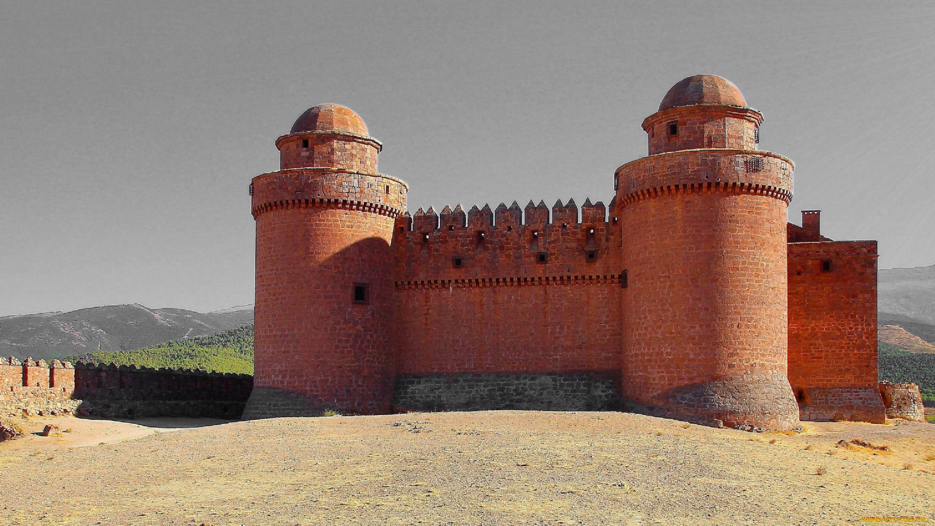 calahorra, castle, города, замки, испании, calahorra, castle