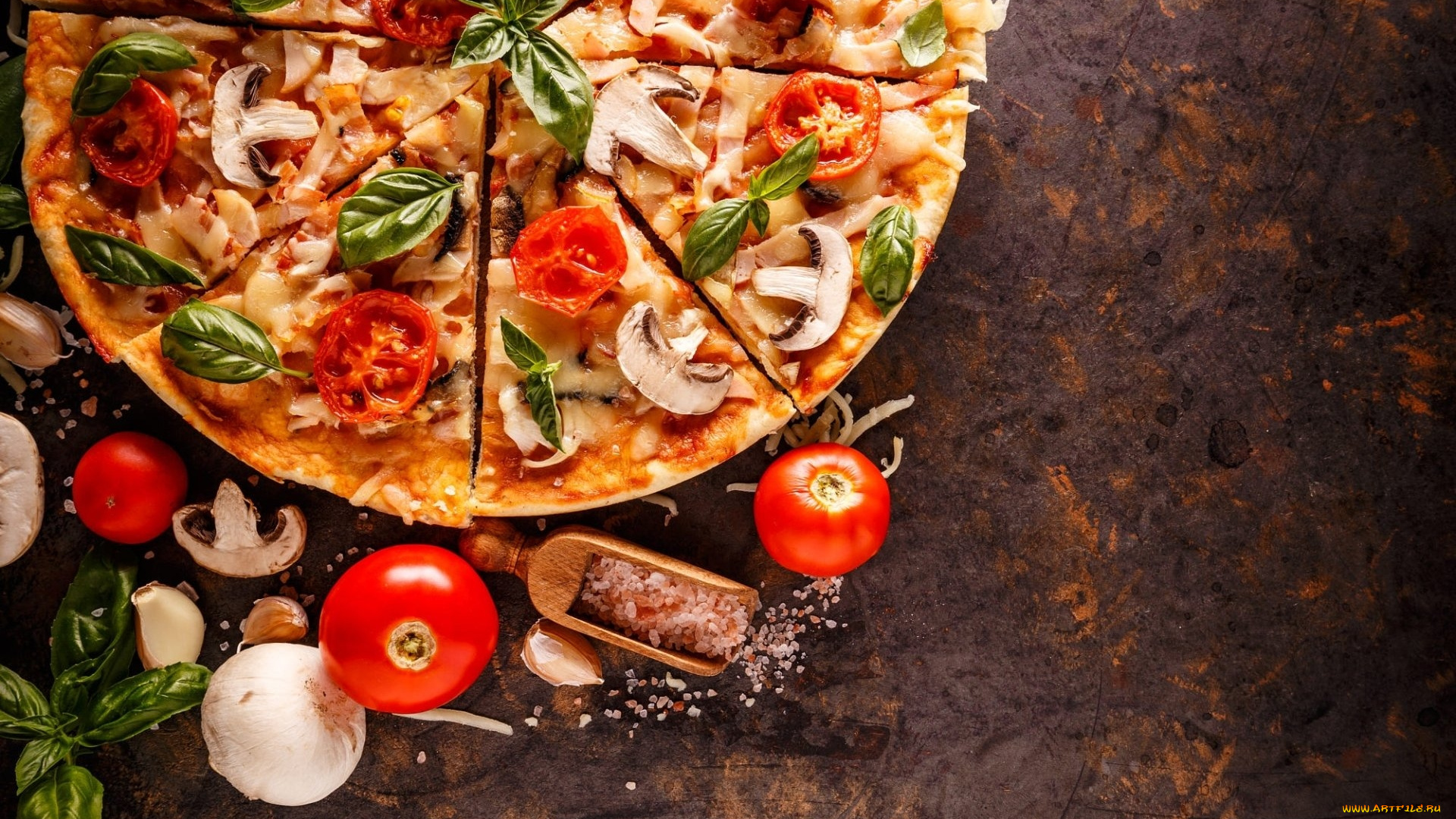 еда, пицца