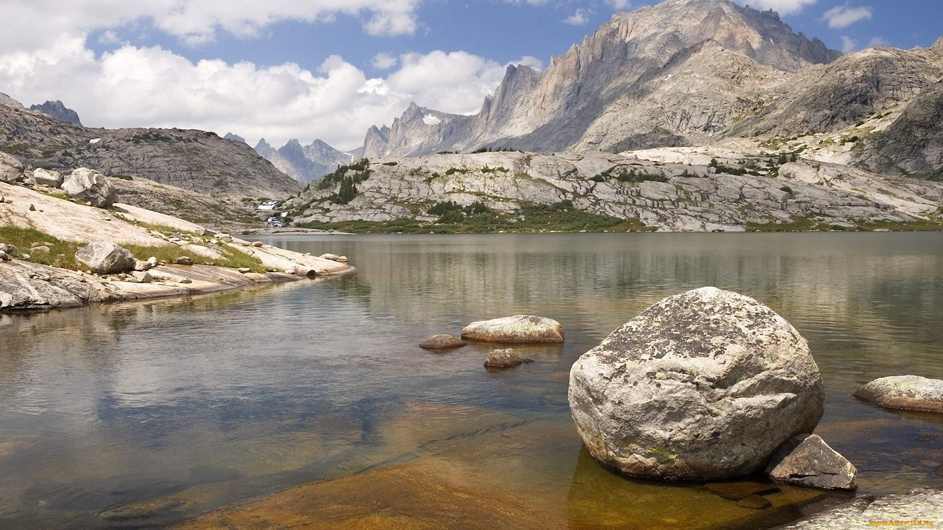 природа, реки, озера, горы, озеро, камни