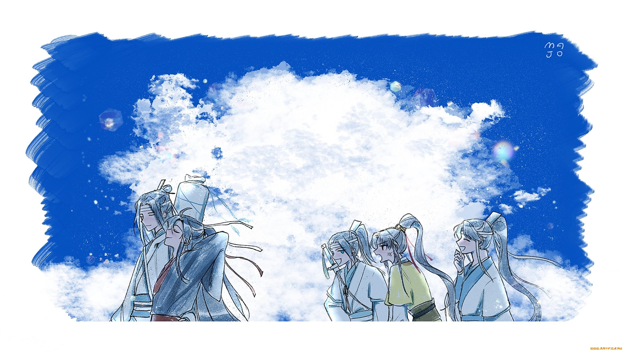 аниме, mo, dao, zu, shi, вэй, усянь, лань, ванцзы, дети