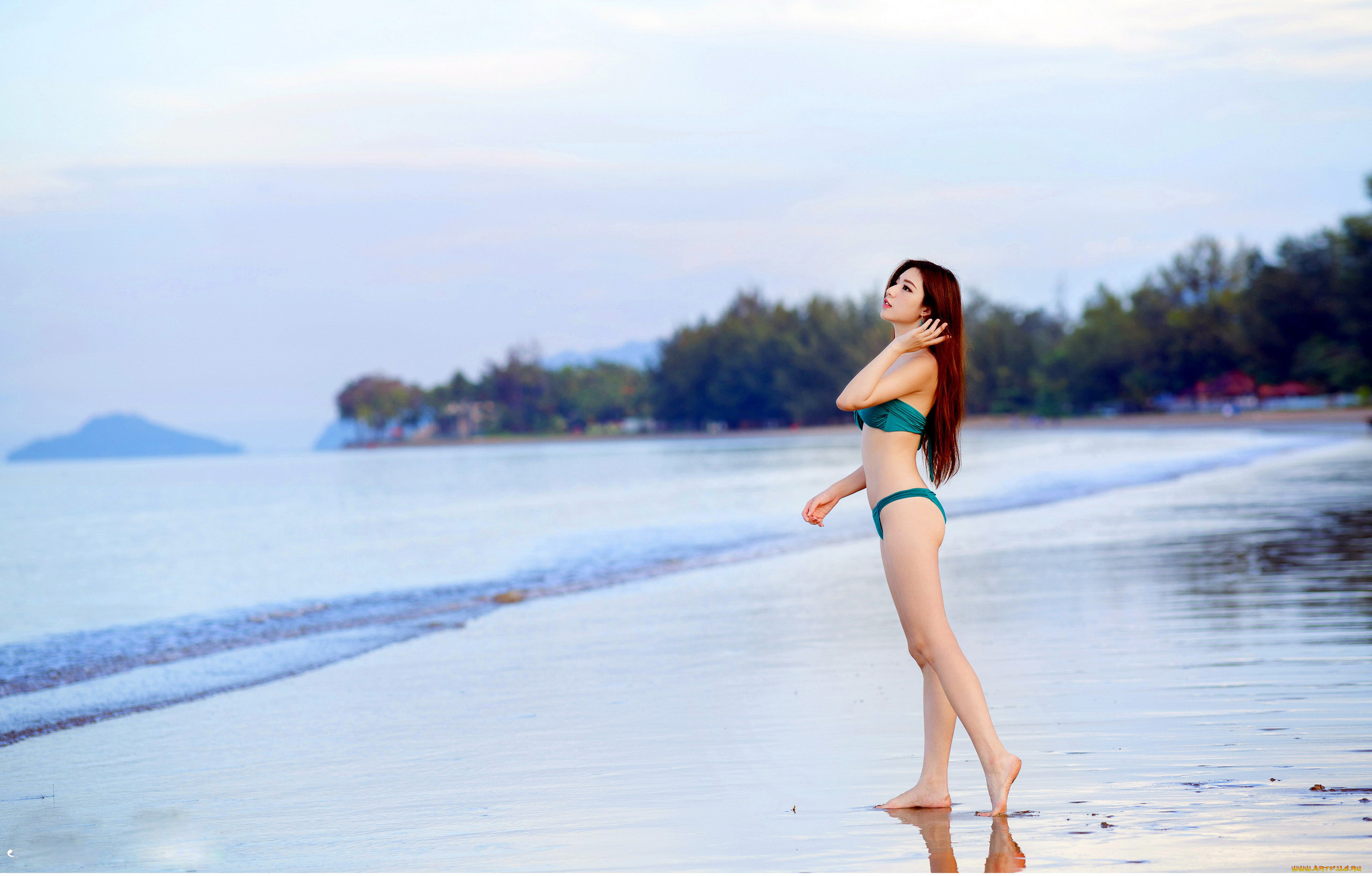 девушки, kiki, hsieh, азиатка, бикини