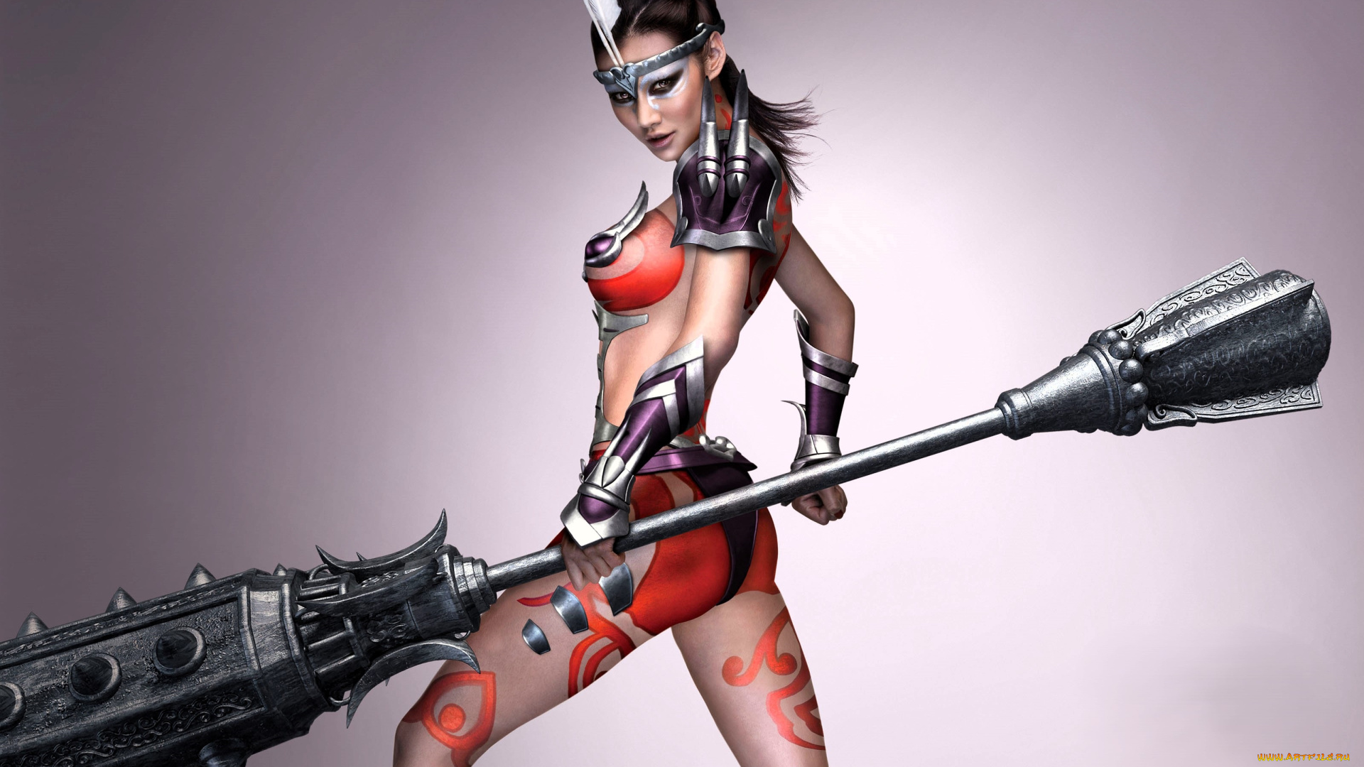видео, игры, grand, warriors, девушка, перо, оружие