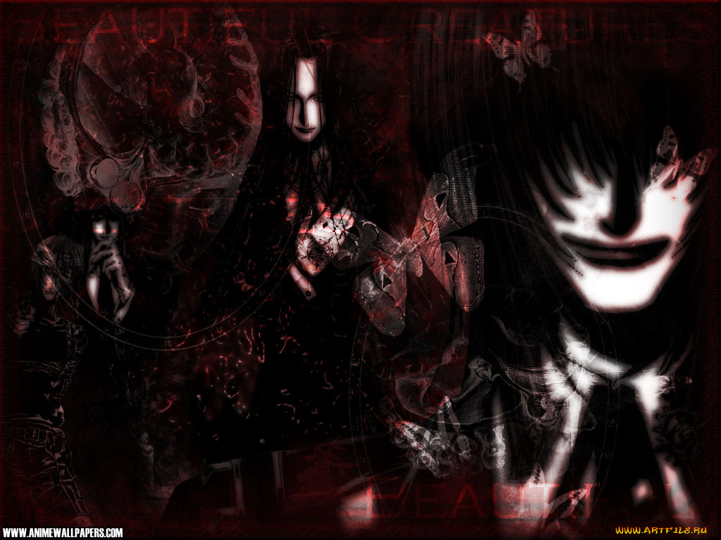 аниме, trinity, blood