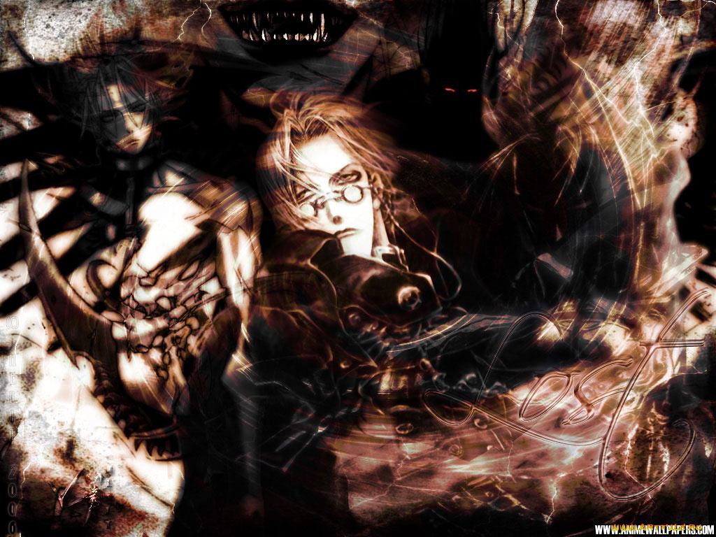 аниме, trinity, blood