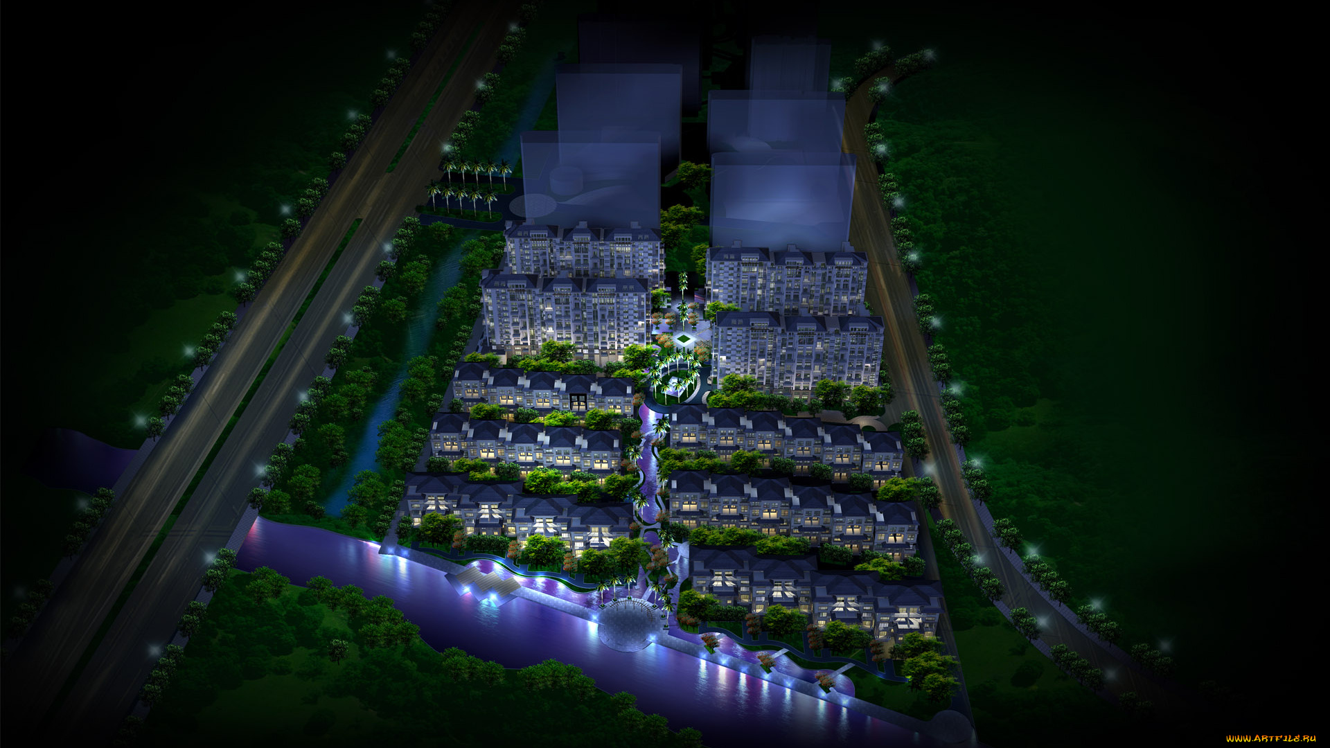 3д, графика, architecture, архитектура