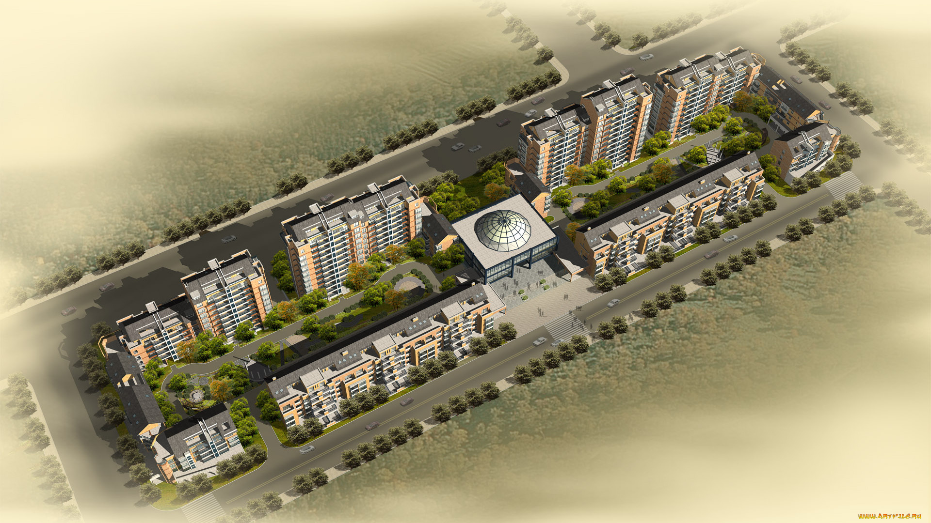 3д, графика, architecture, архитектура