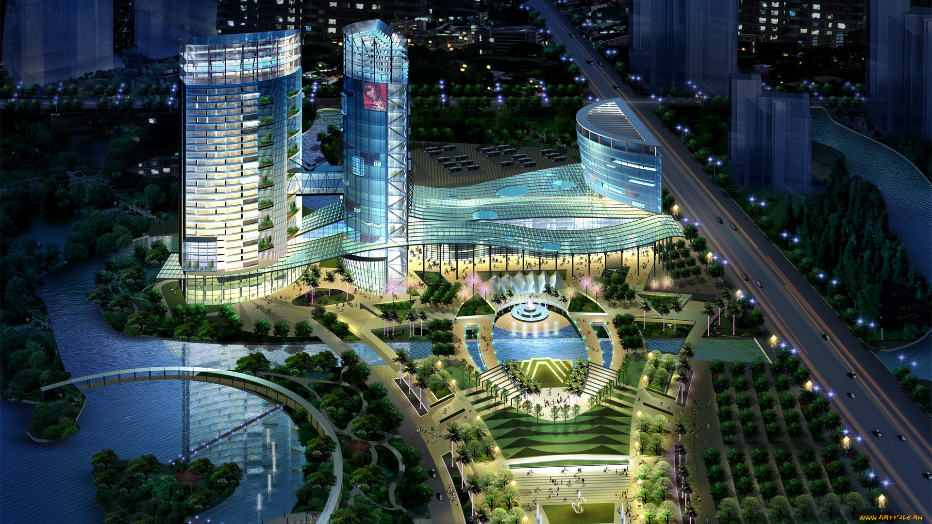 3д, графика, architecture, архитектура