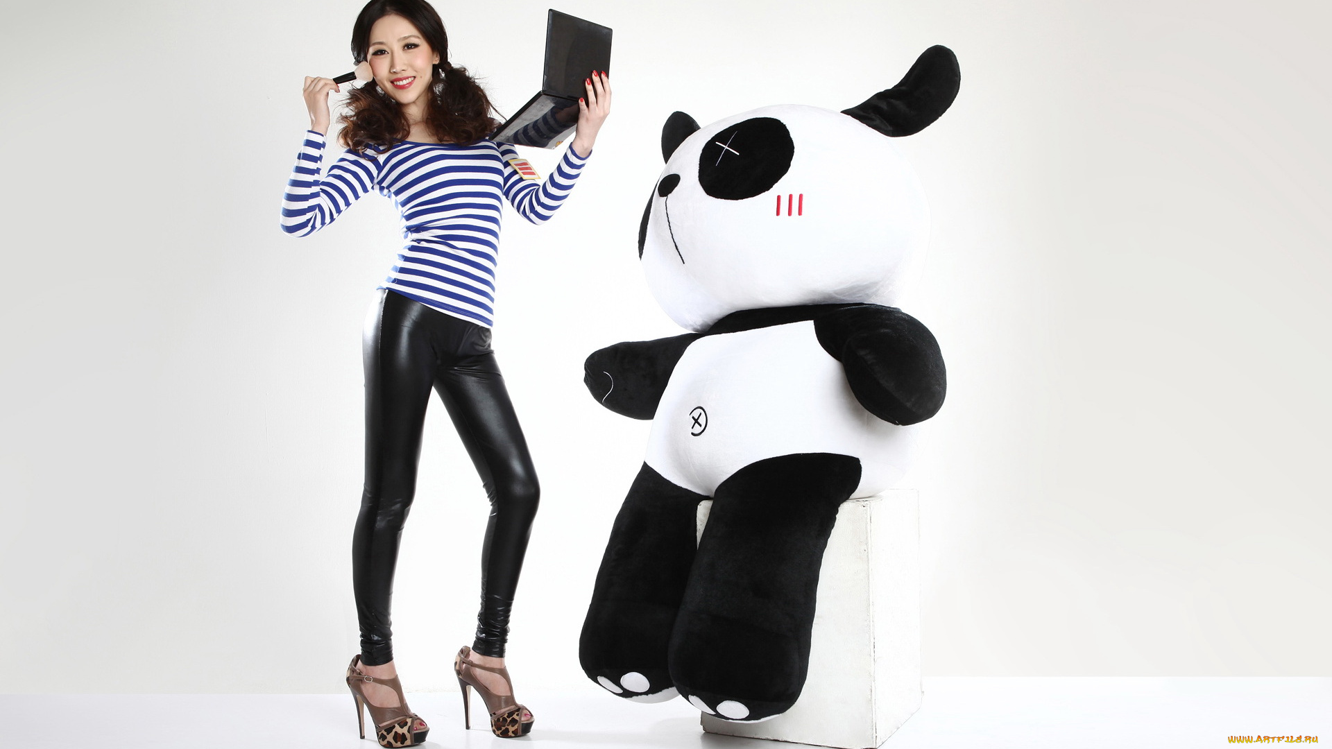 -Unsort, Азиатки, девушки, unsort, азиатки, макияж, панда, девушка