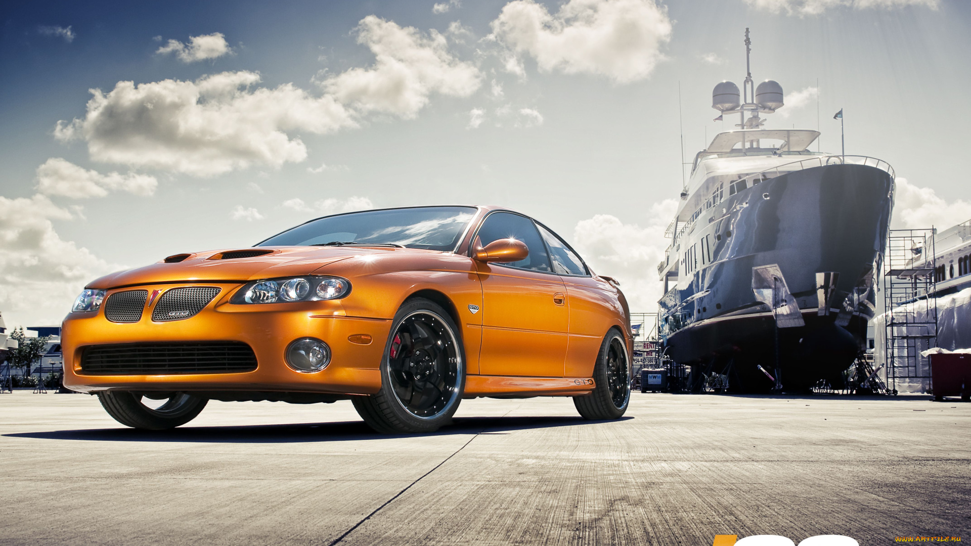 pontiac, автомобили, яхта