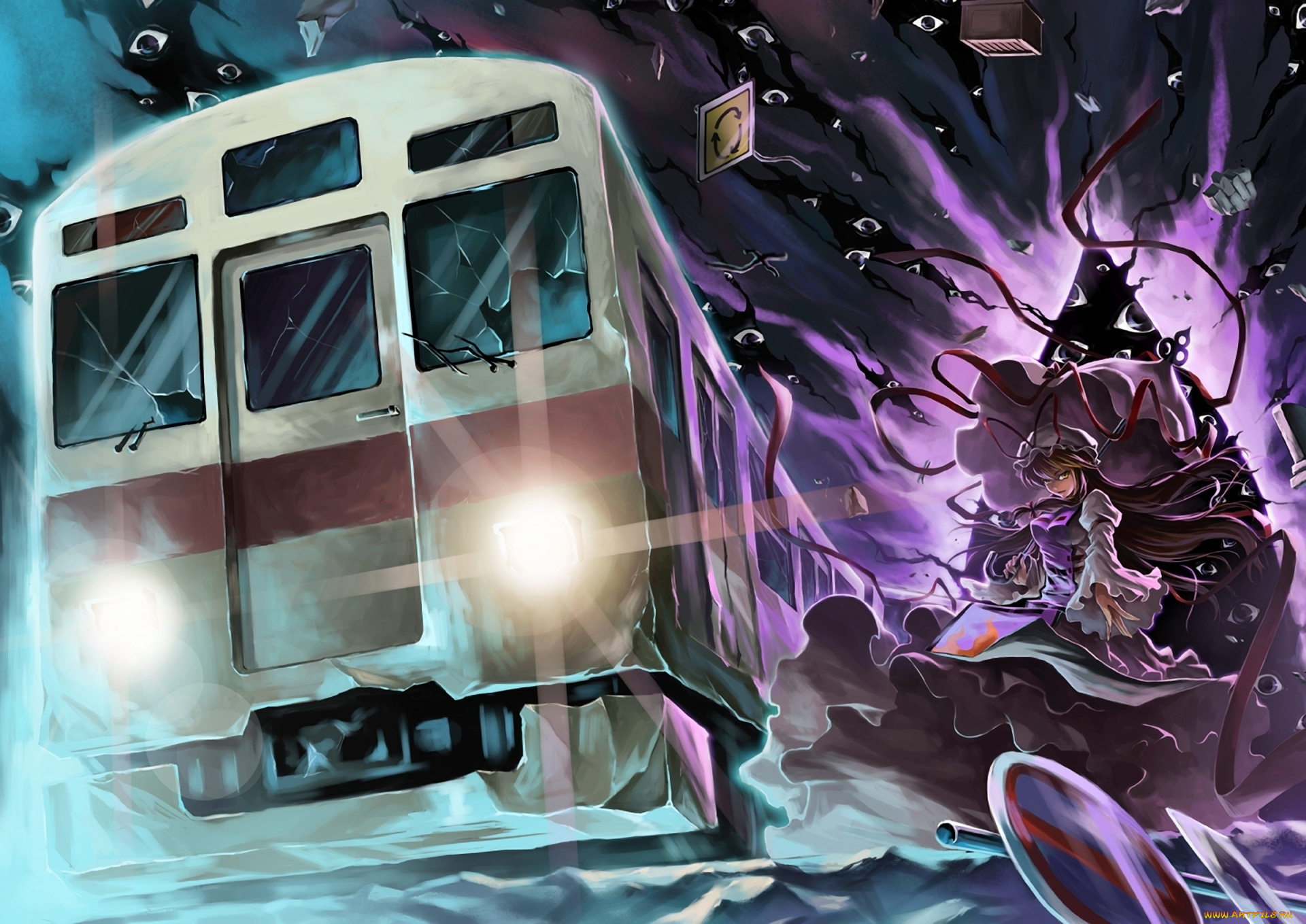 аниме, touhou, yukari, yakumo