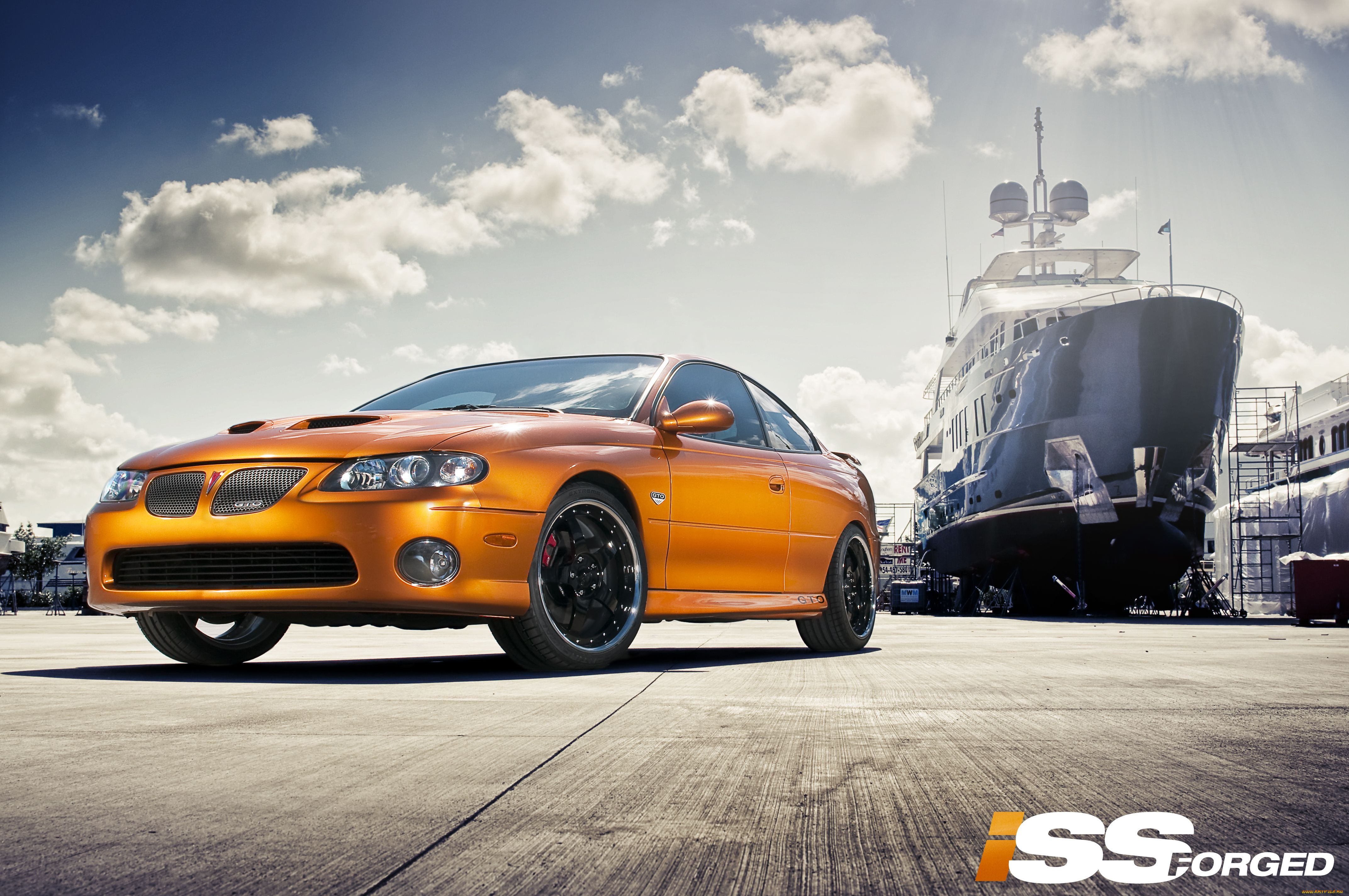 pontiac, автомобили, яхта