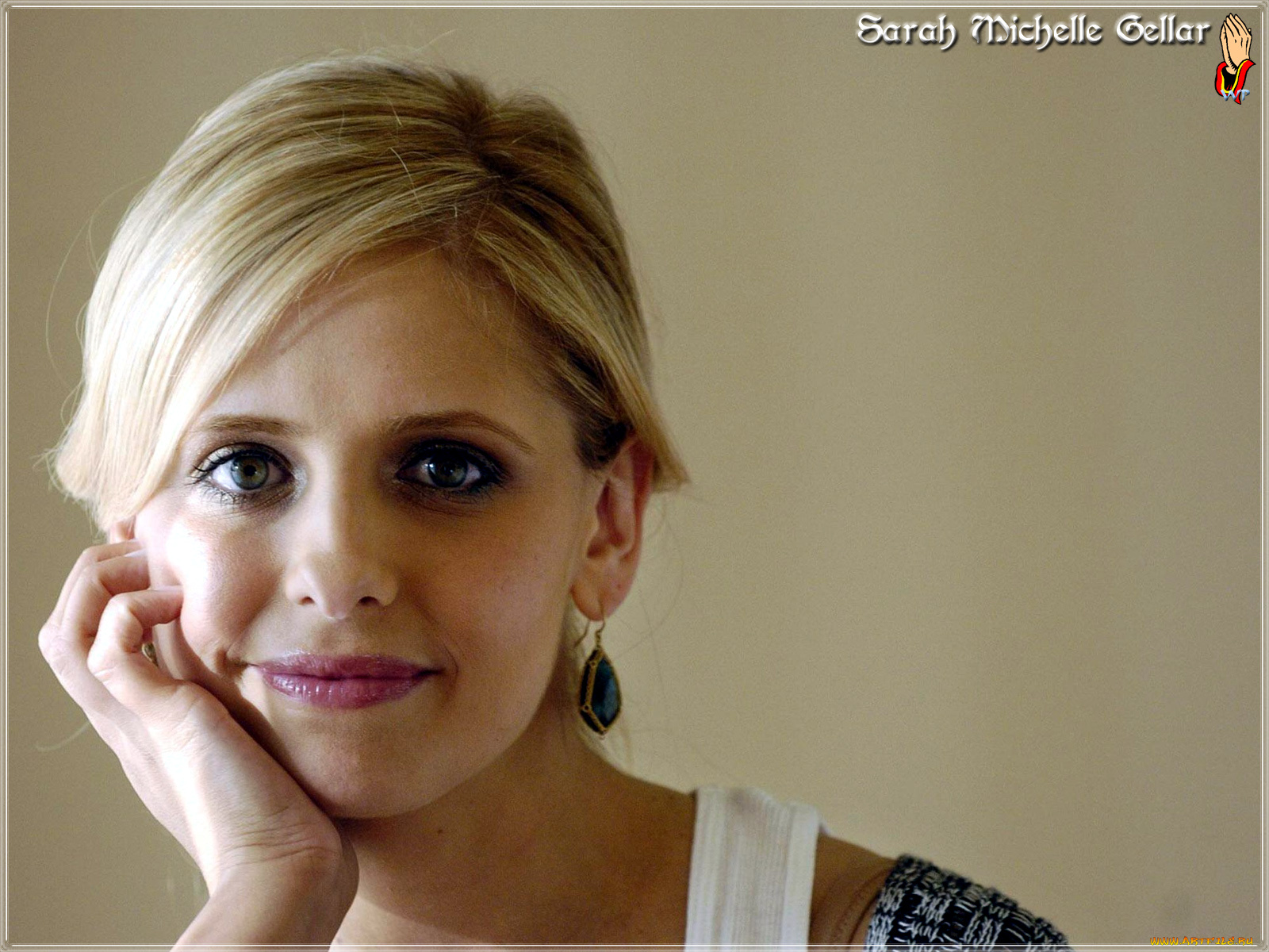Sarah, Michelle, Gellar, девушки, серьга, лицо, актриса, улыбка