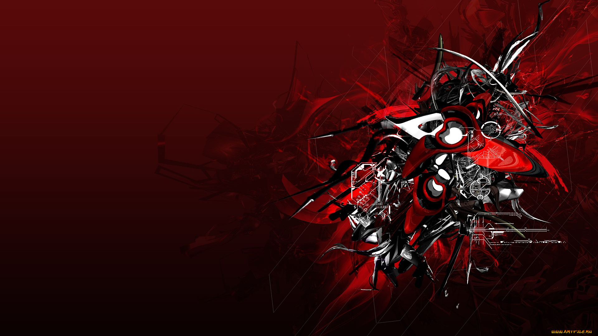 3д, графика, abstract, абстракции, цвета, фон