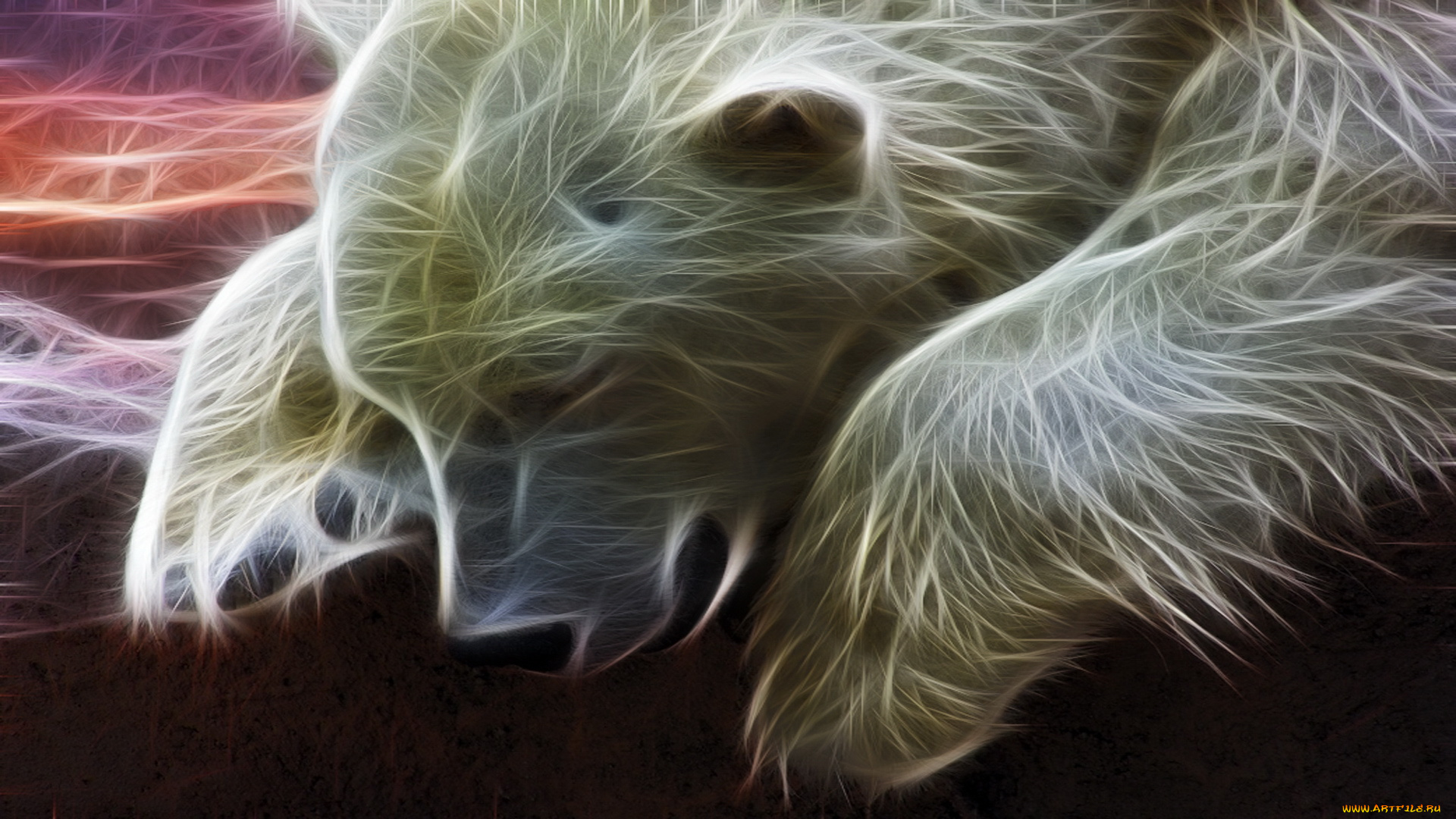 3д, графика, animals, животные, медведб