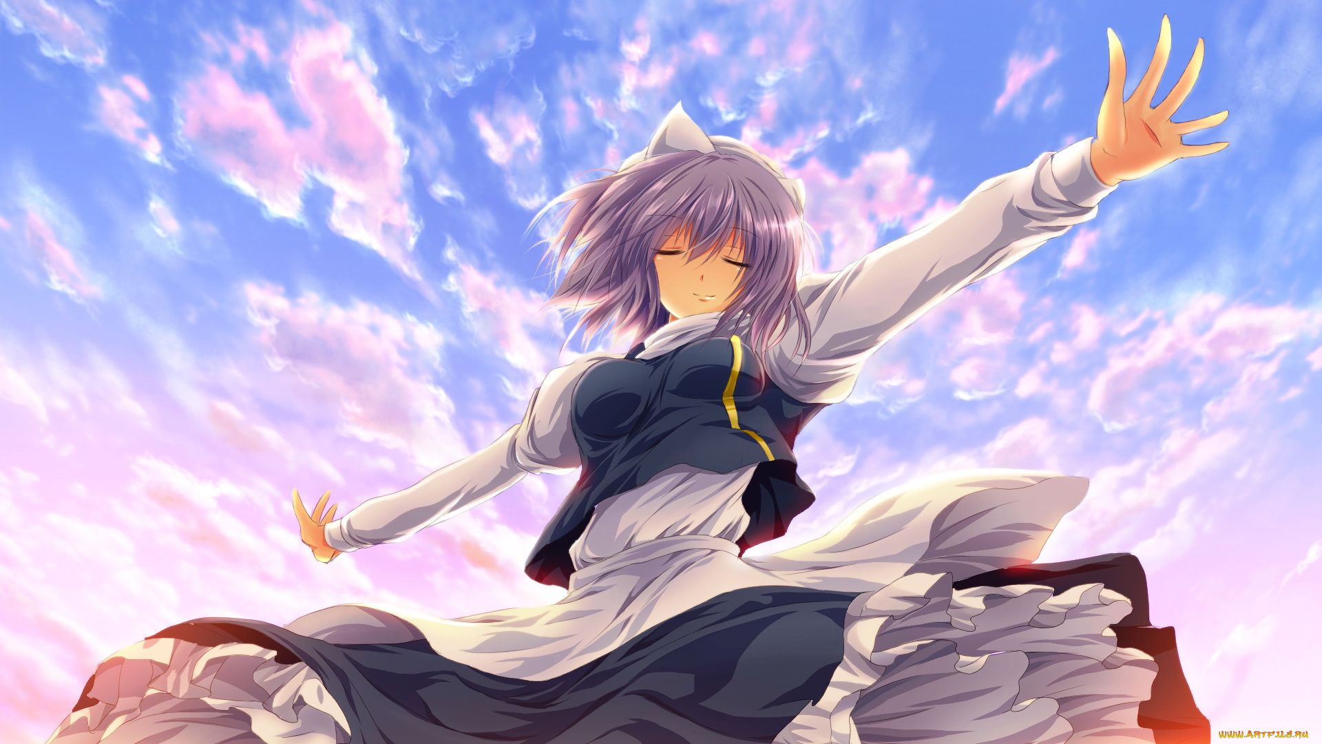 аниме, touhou, девушка