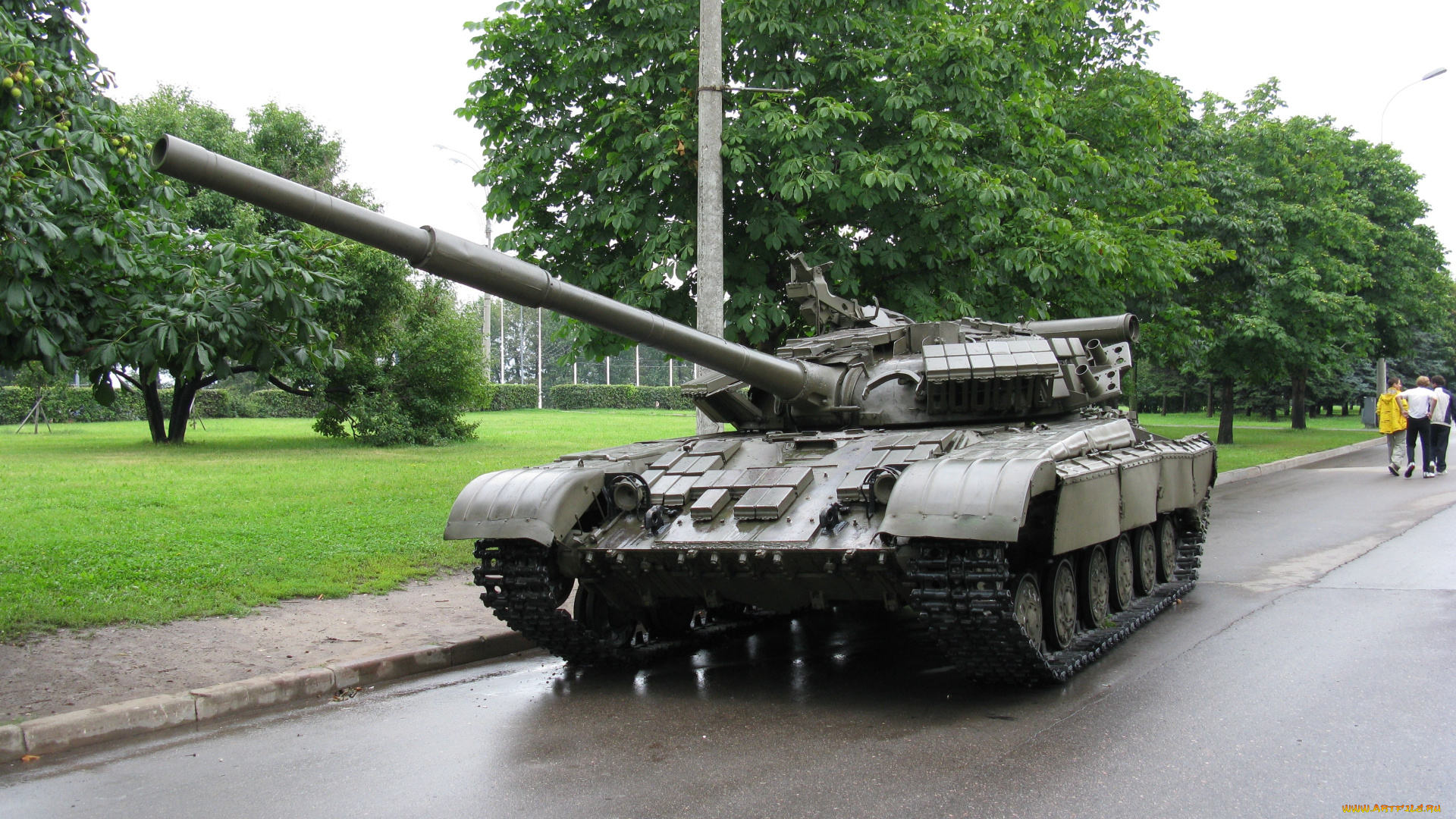 техника, военная, дорога, танк, бронетехника