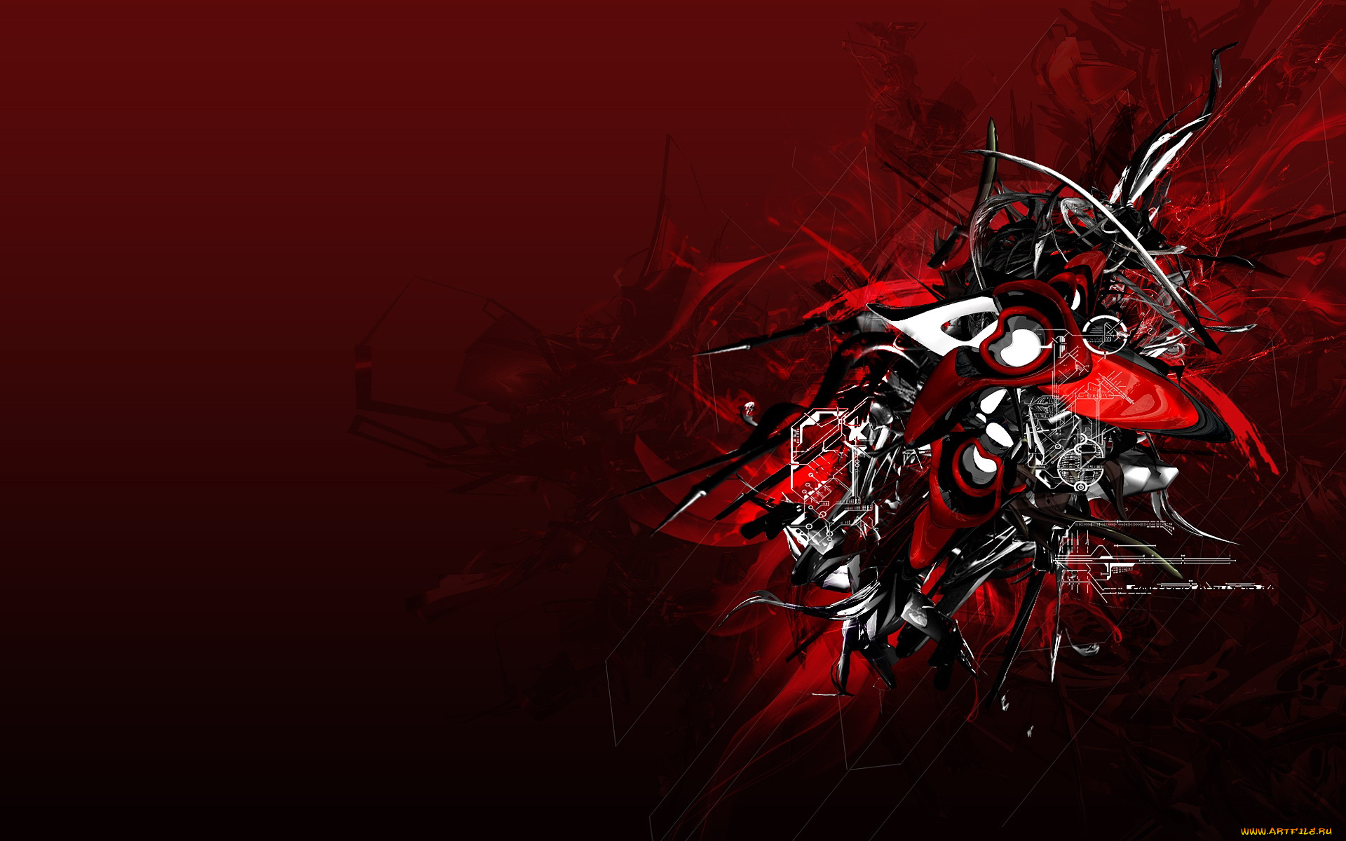 3д, графика, abstract, абстракции, цвета, фон