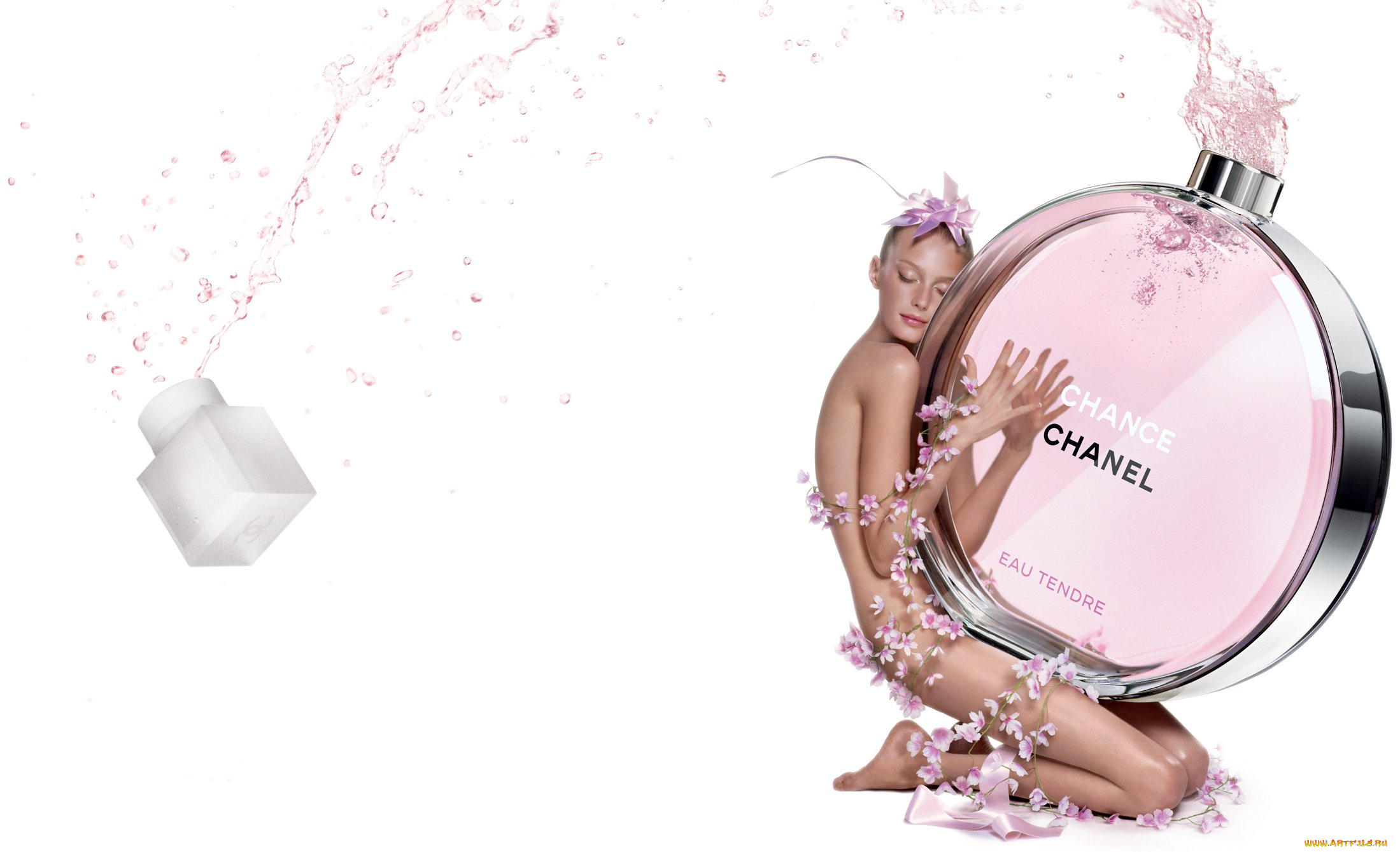 бренды, chanel, цветы, духи, ню, девушка