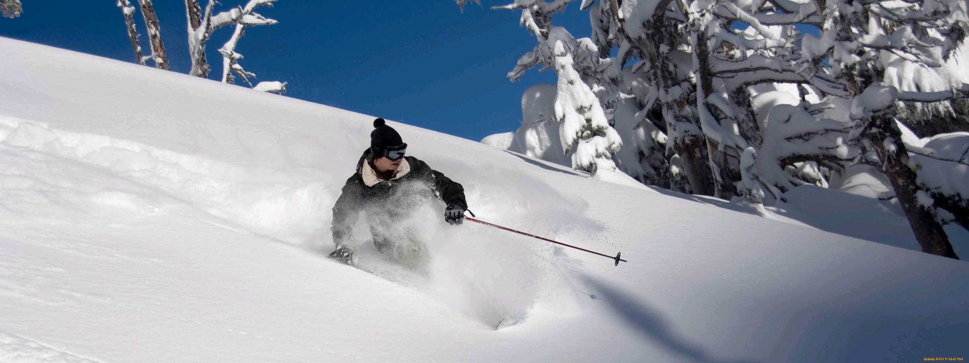 спорт, лыжный, снег