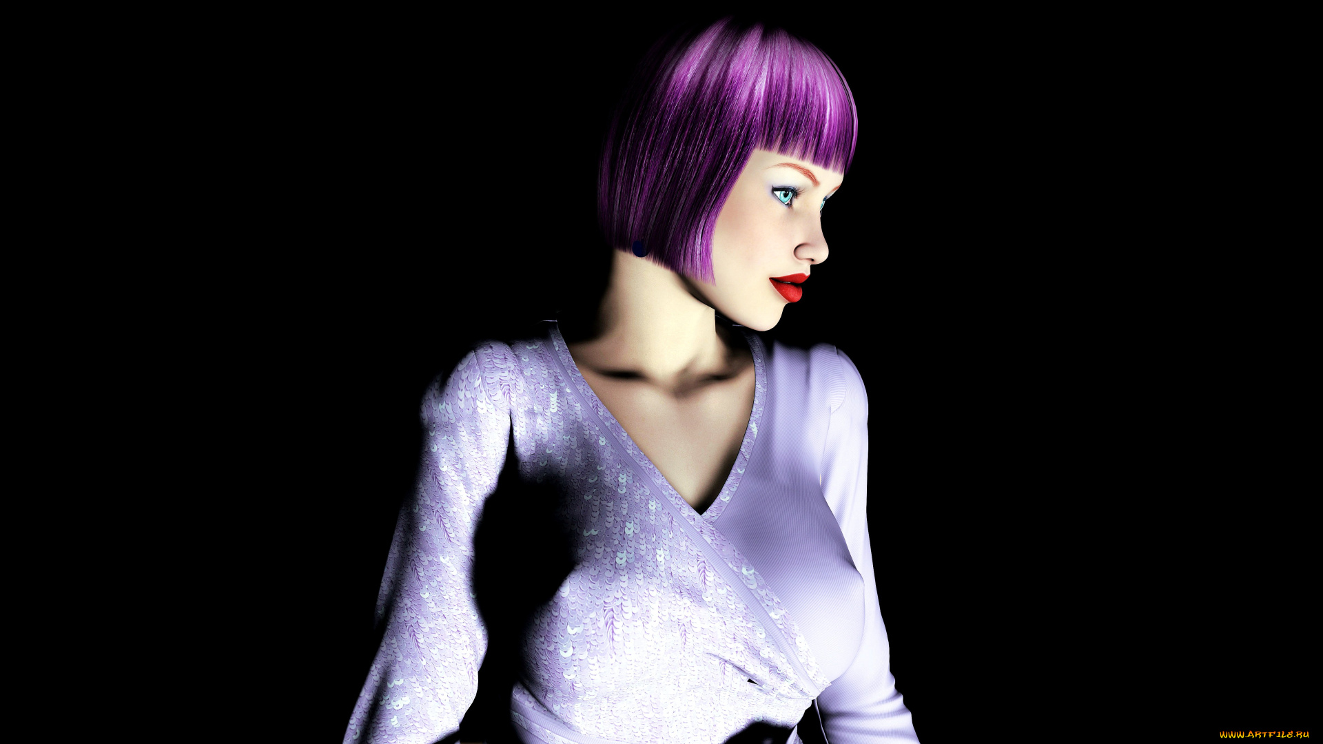 3д, графика, people, люди, девушка, взгляд