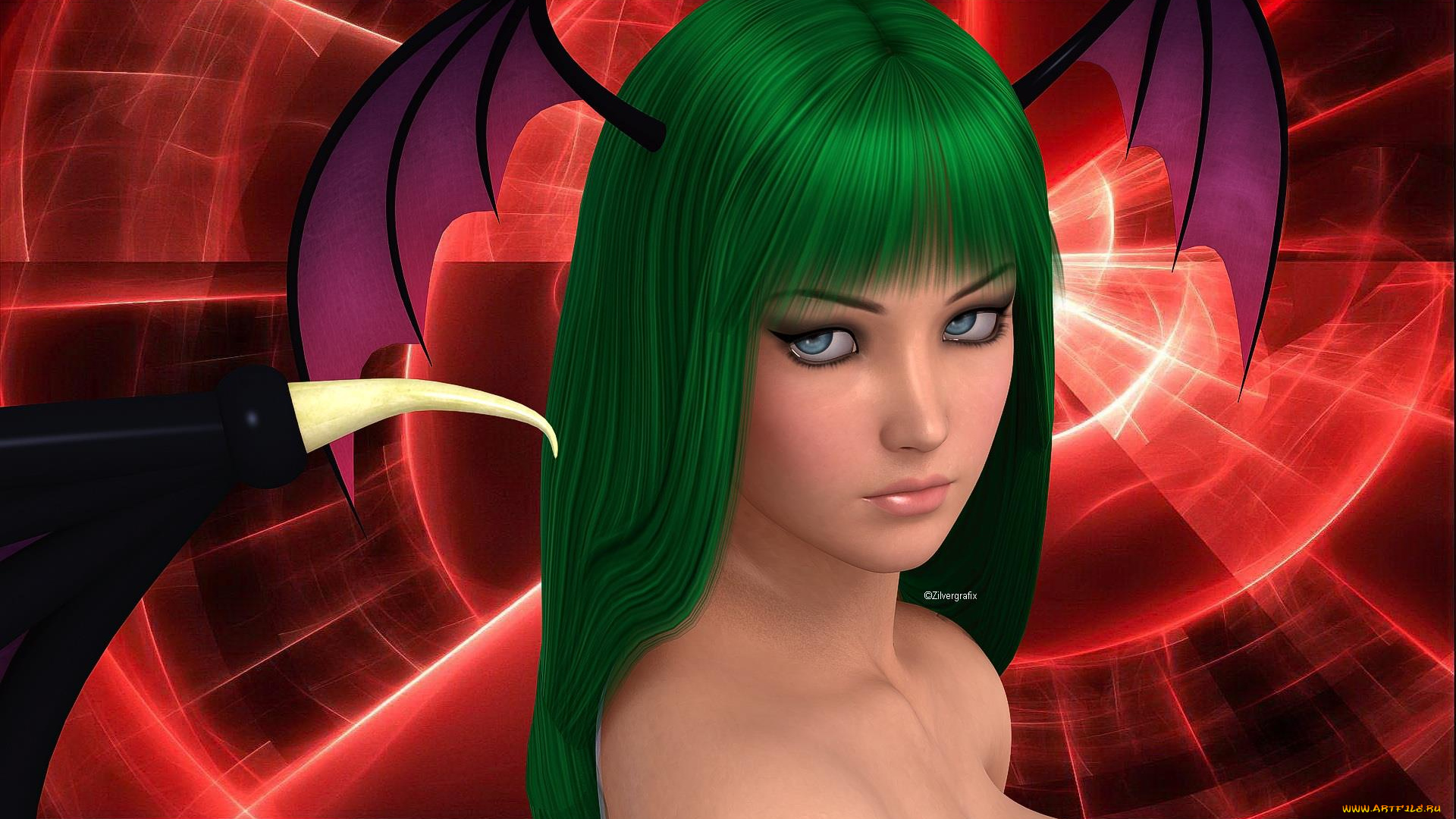 3д, графика, portraits, портрет, взгляд, девушка