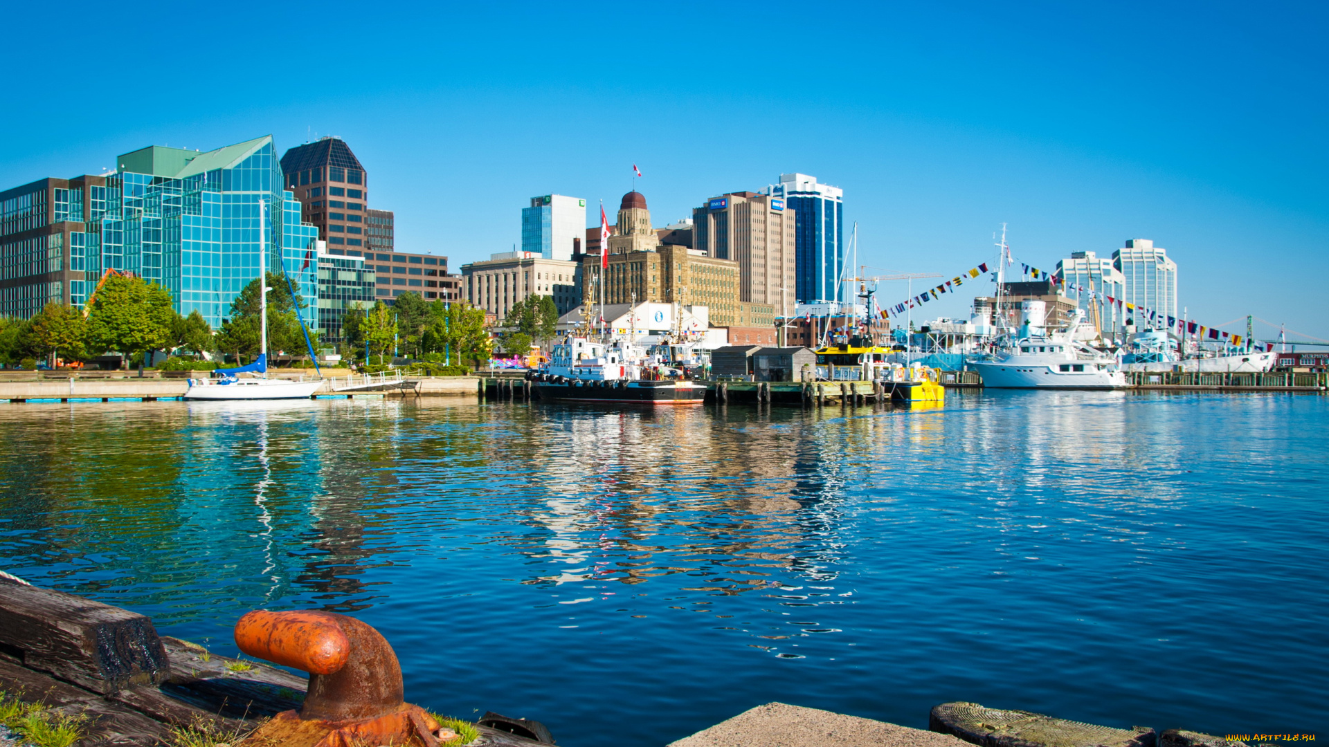 канада, новая, шотландия, галифакс, города, улицы, площади, набережные, река, дома, суда
