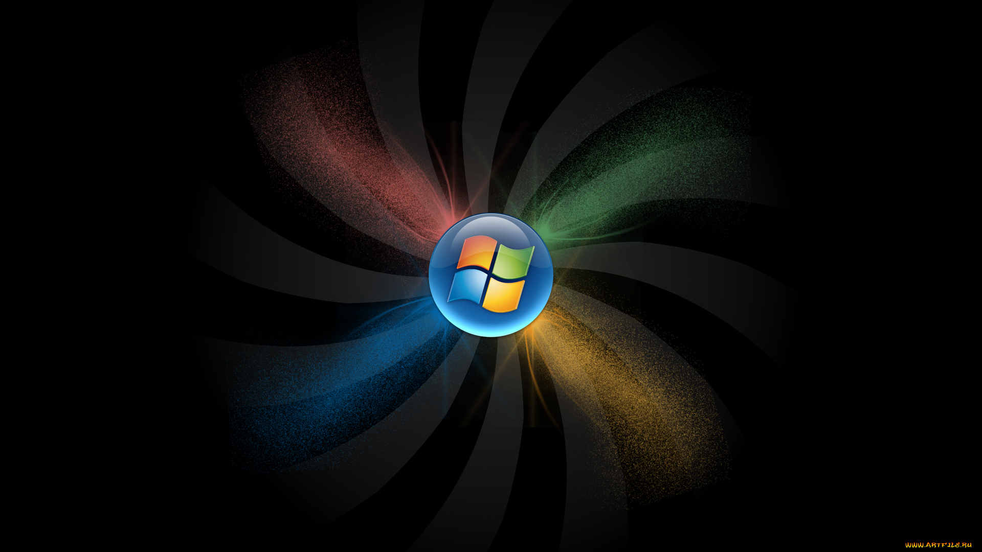 компьютеры, windows, vista, longhorn, фон, логотип