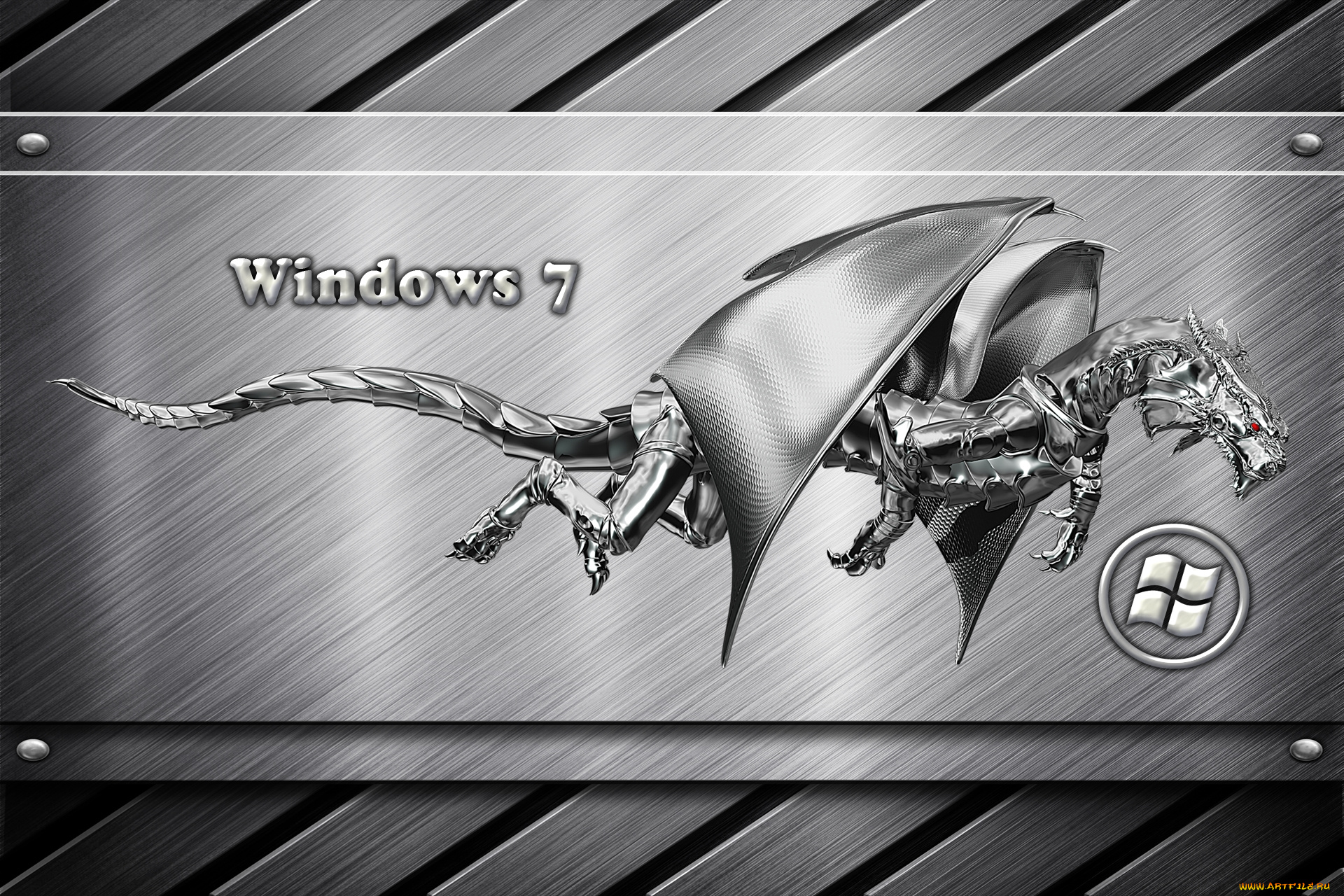 компьютеры, windows, vienna, оформление, заставка, дракон