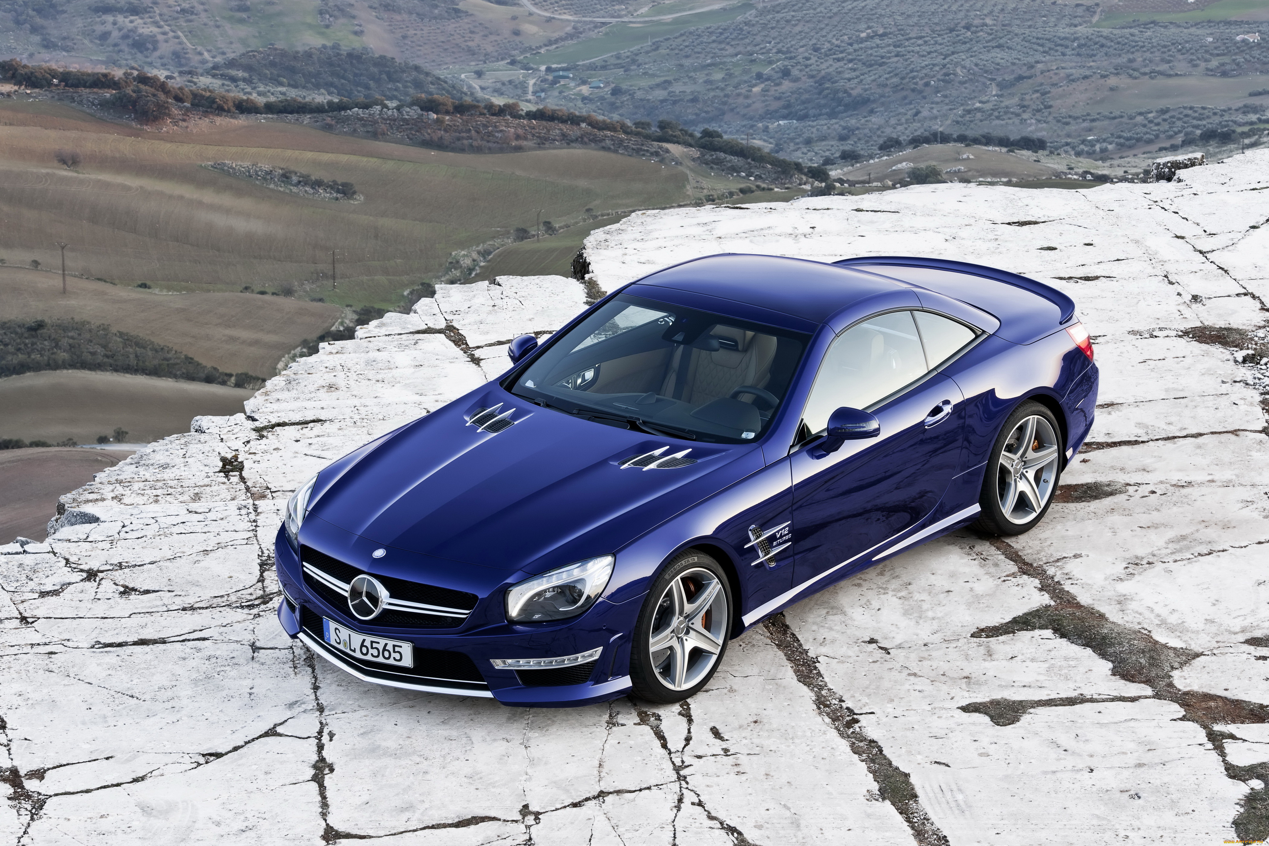 2012, mercedes, benz, sl65, amg, автомобили, синий, mercedes-benz