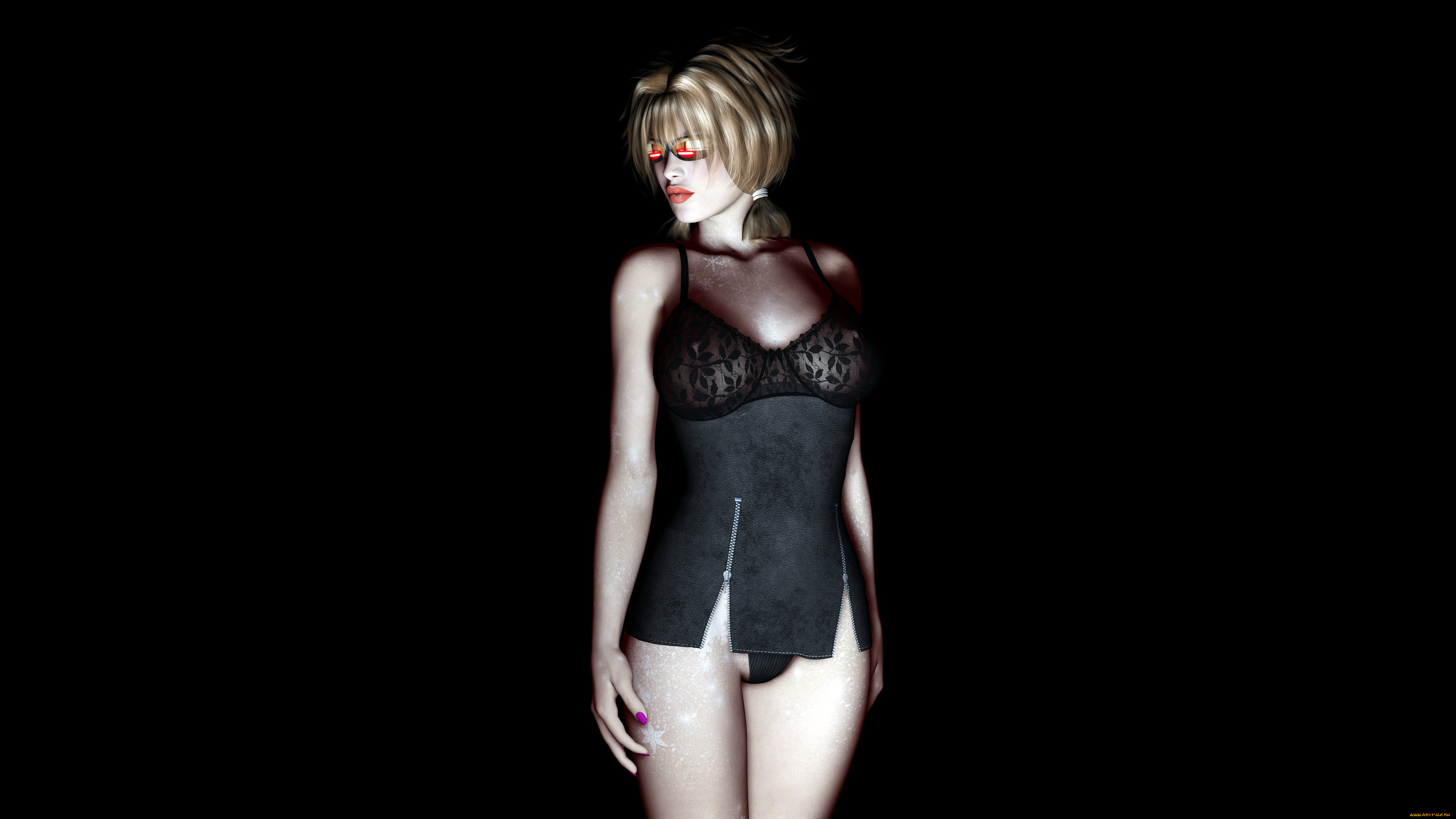 3д, графика, people, люди, девушка, взгляд