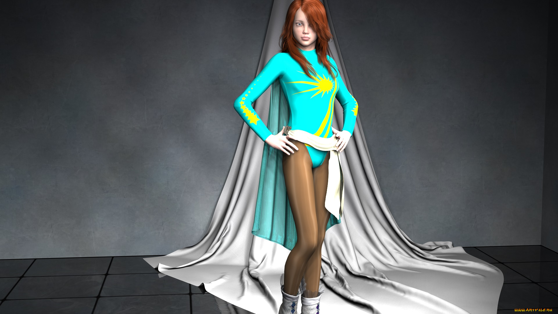 3д, графика, фантазия, , fantasy, фон, взгляд, девушка