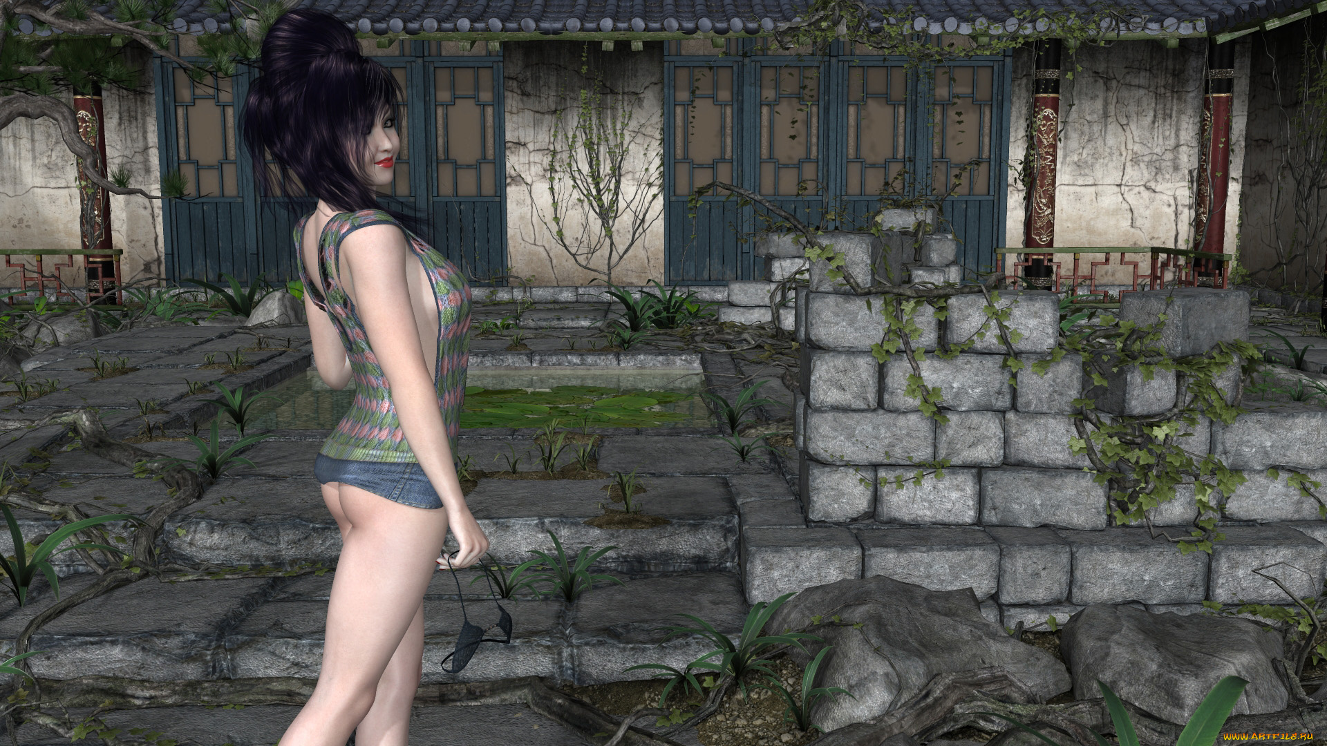 3д, графика, люди, , people, фон, взгляд, девушка