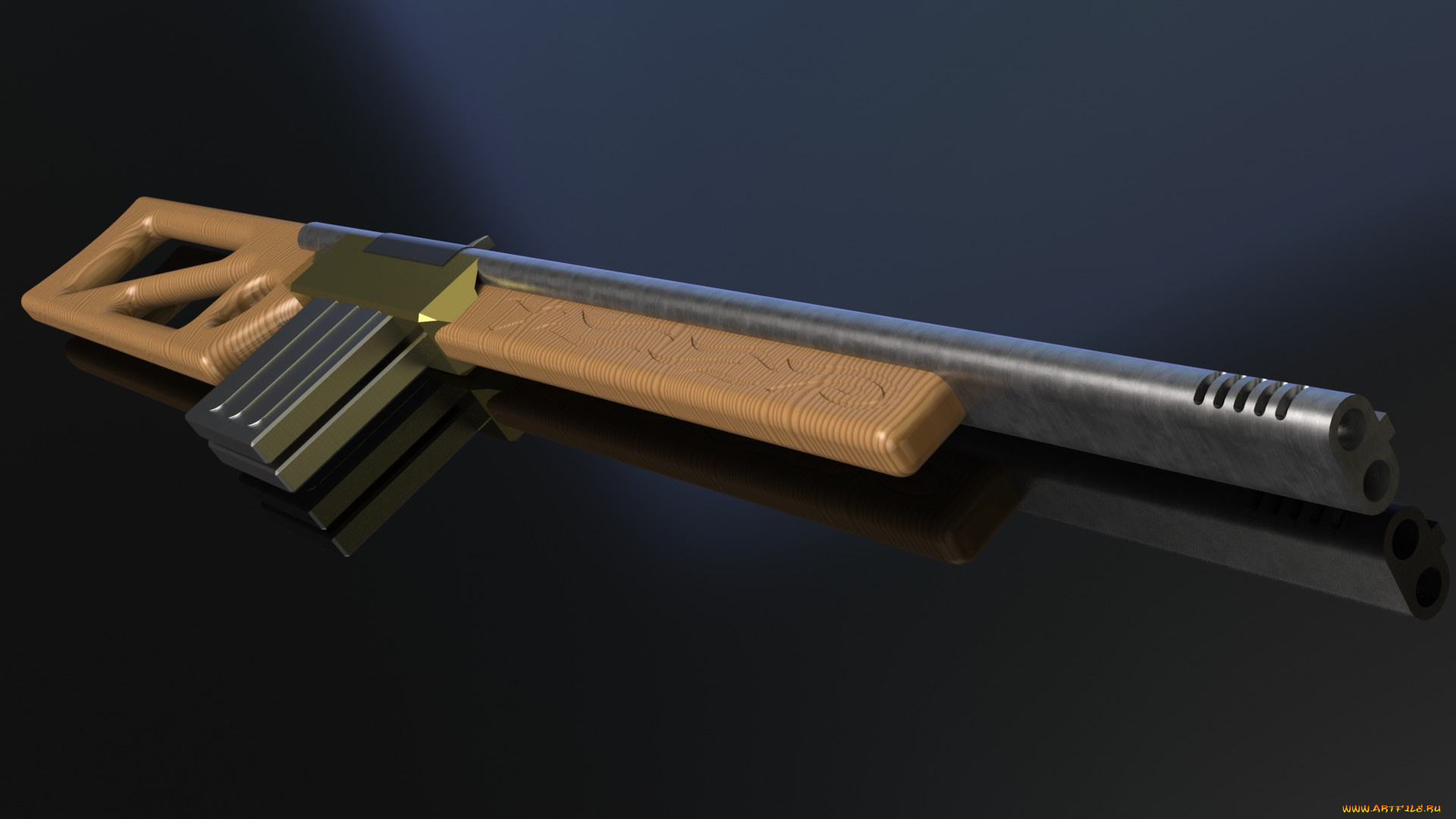 3д, графика, моделирование, , modeling, винтовка