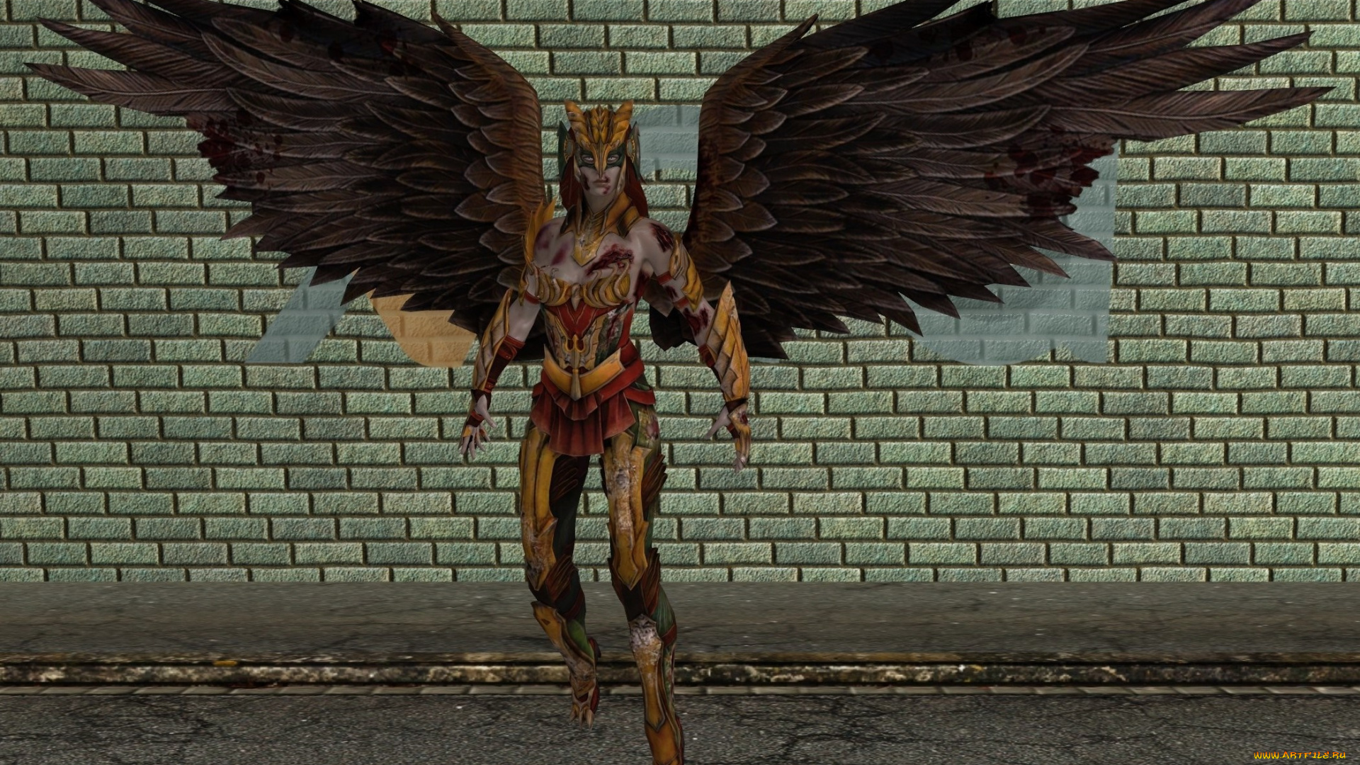 3д, графика, существа, , creatures, крылья, демон