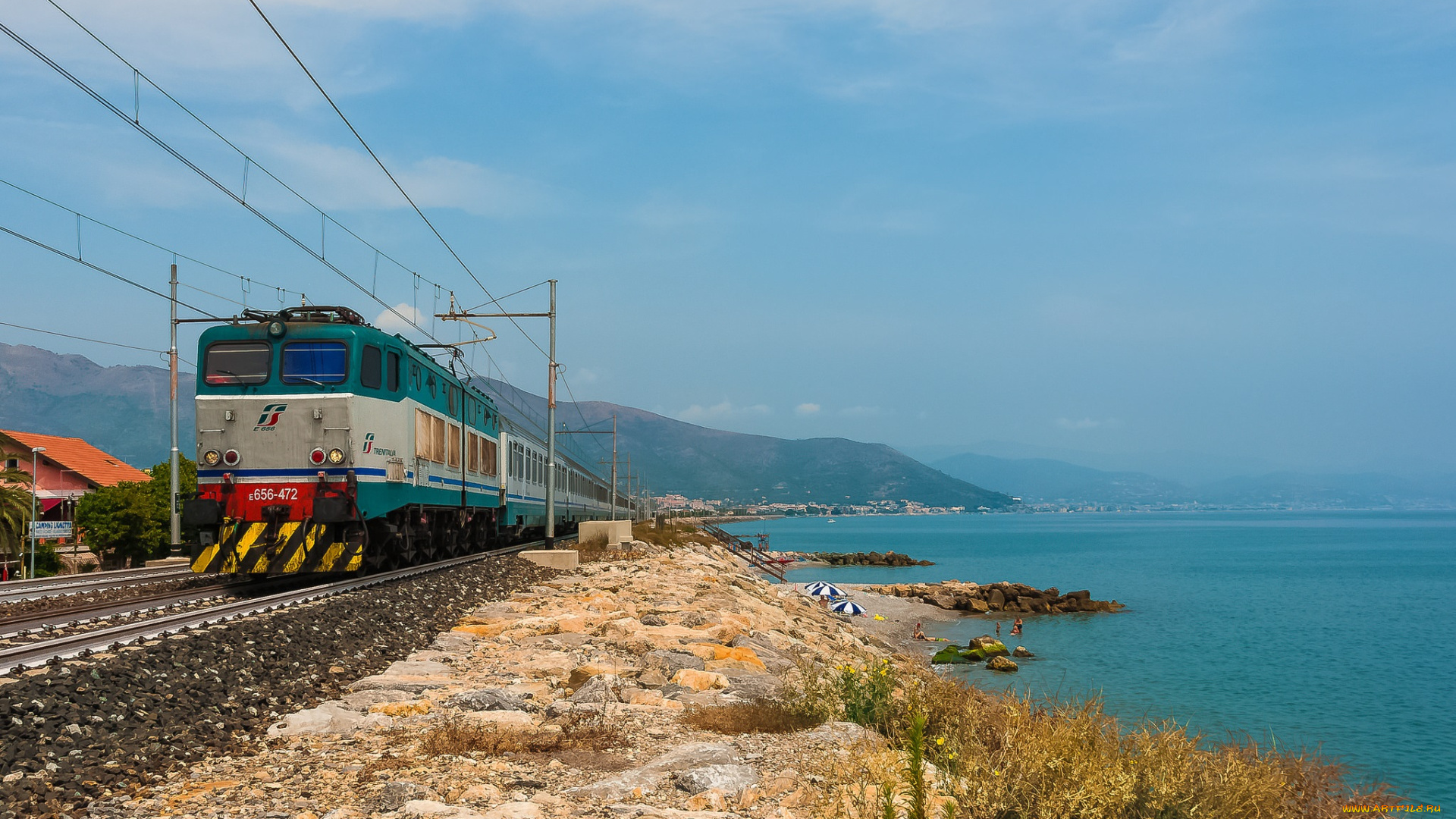 техника, электровозы, локомотив, рельсы, дорога, железная, состав