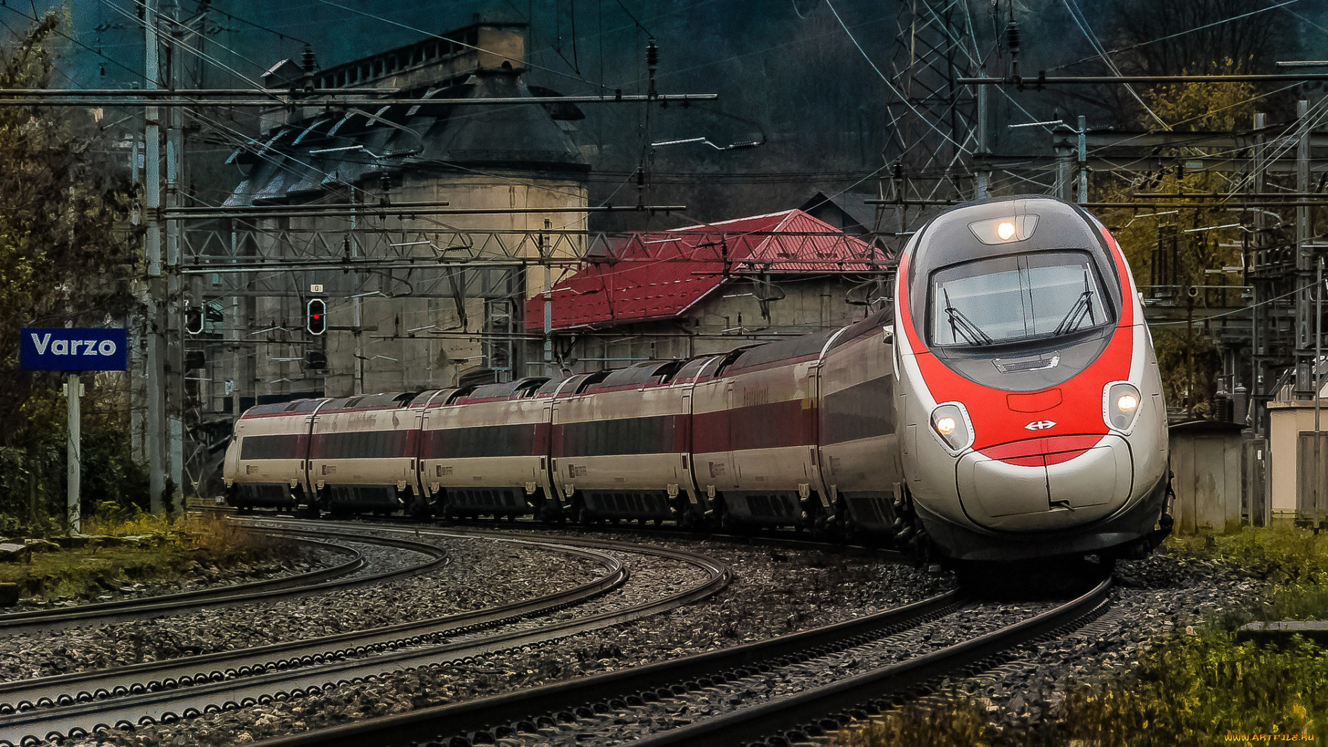 техника, поезда, железная, состав, локомотив, рельсы, дорога