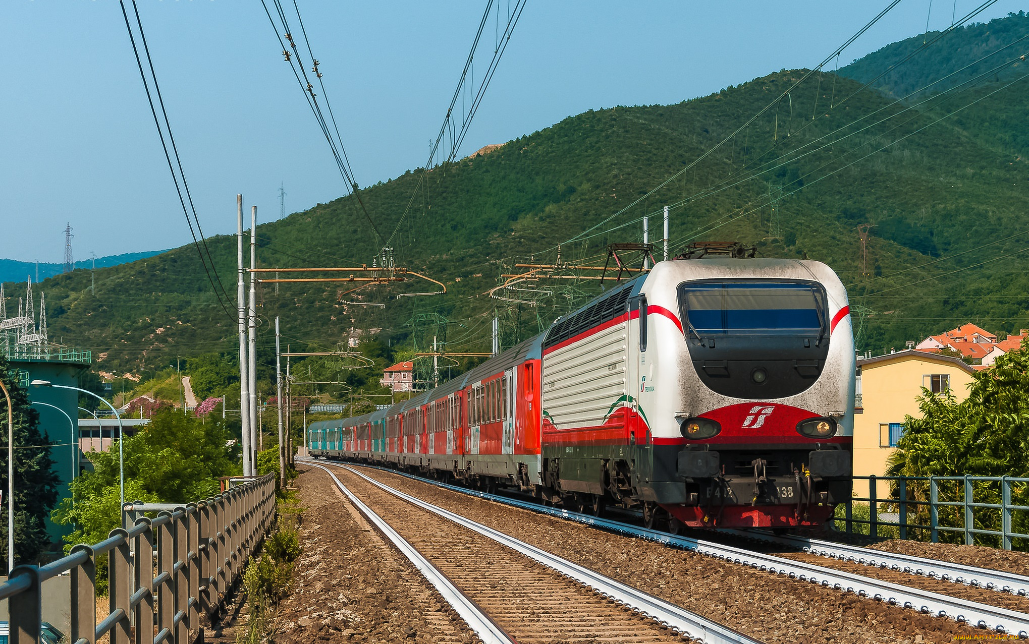 техника, электровозы, рельсы, дорога, железная, состав, локомотив