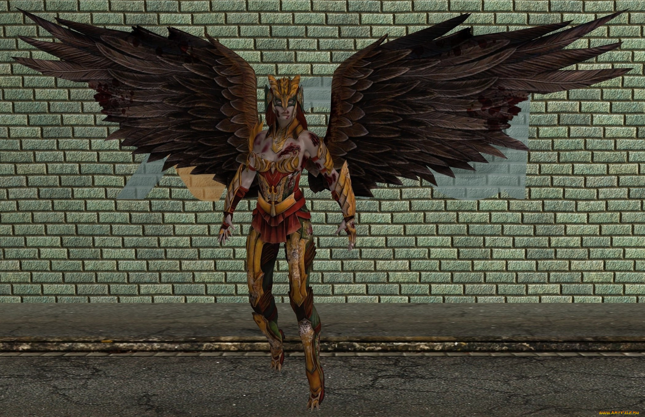 3д, графика, существа, , creatures, крылья, демон