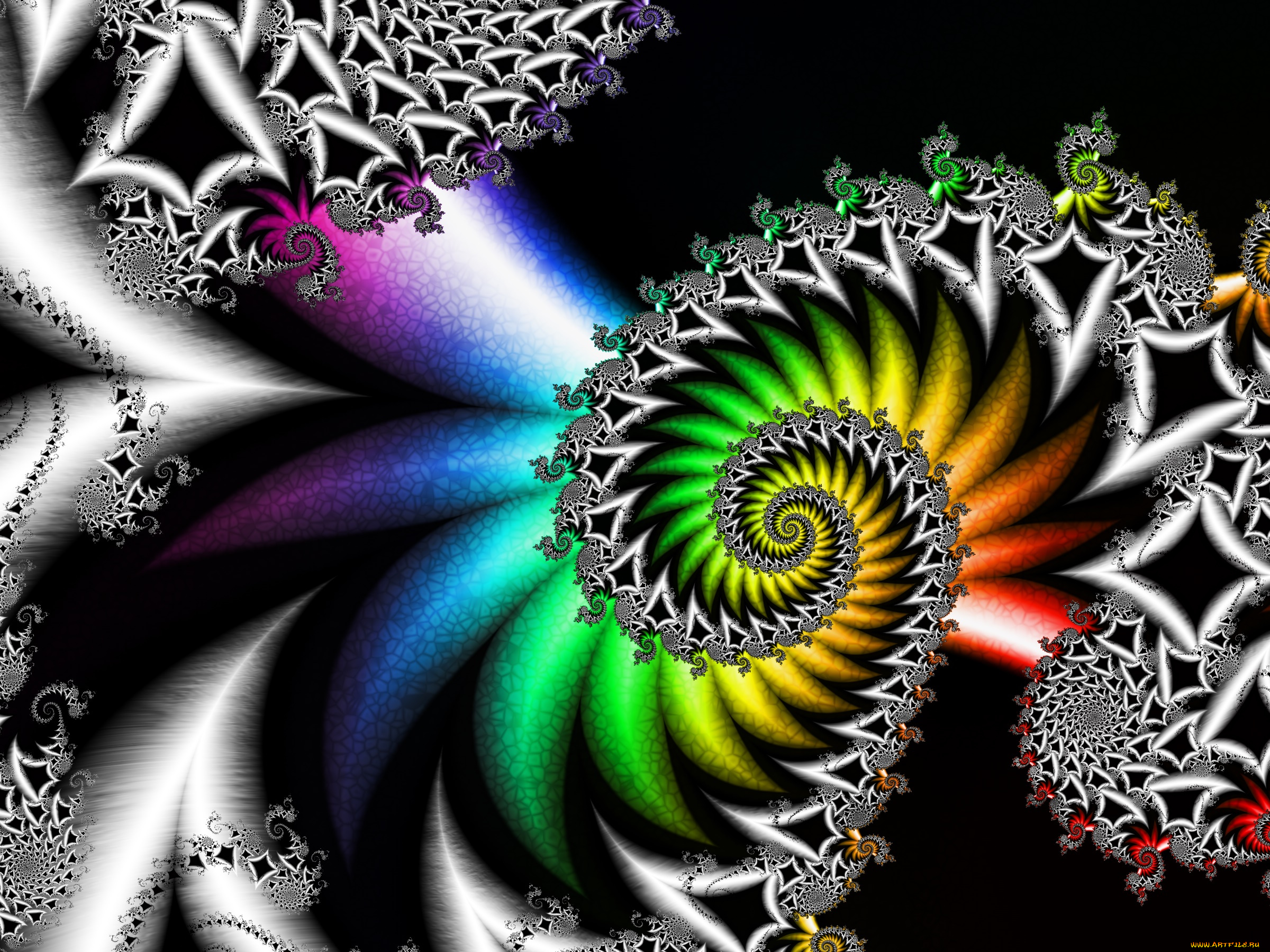 3д, графика, фракталы, , fractal, узор, фон, цвета