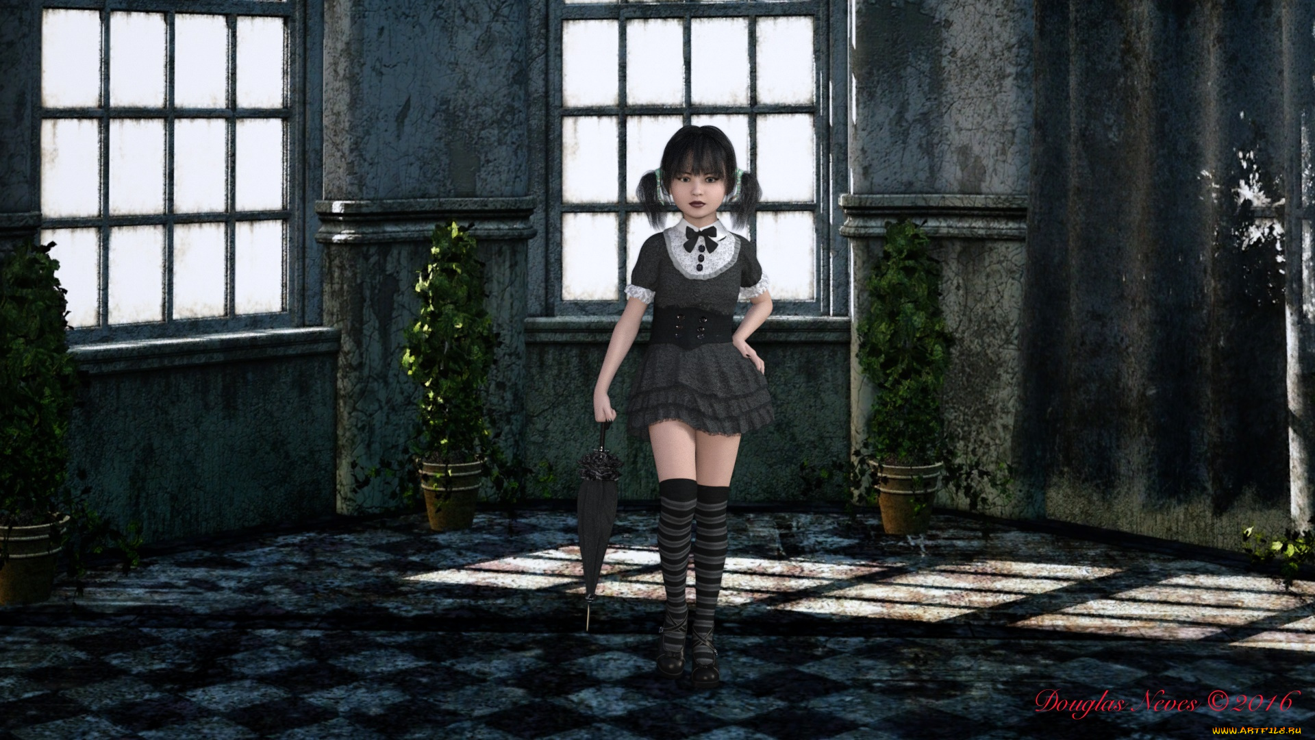 3д, графика, люди, , people, девушка, взгляд, фон