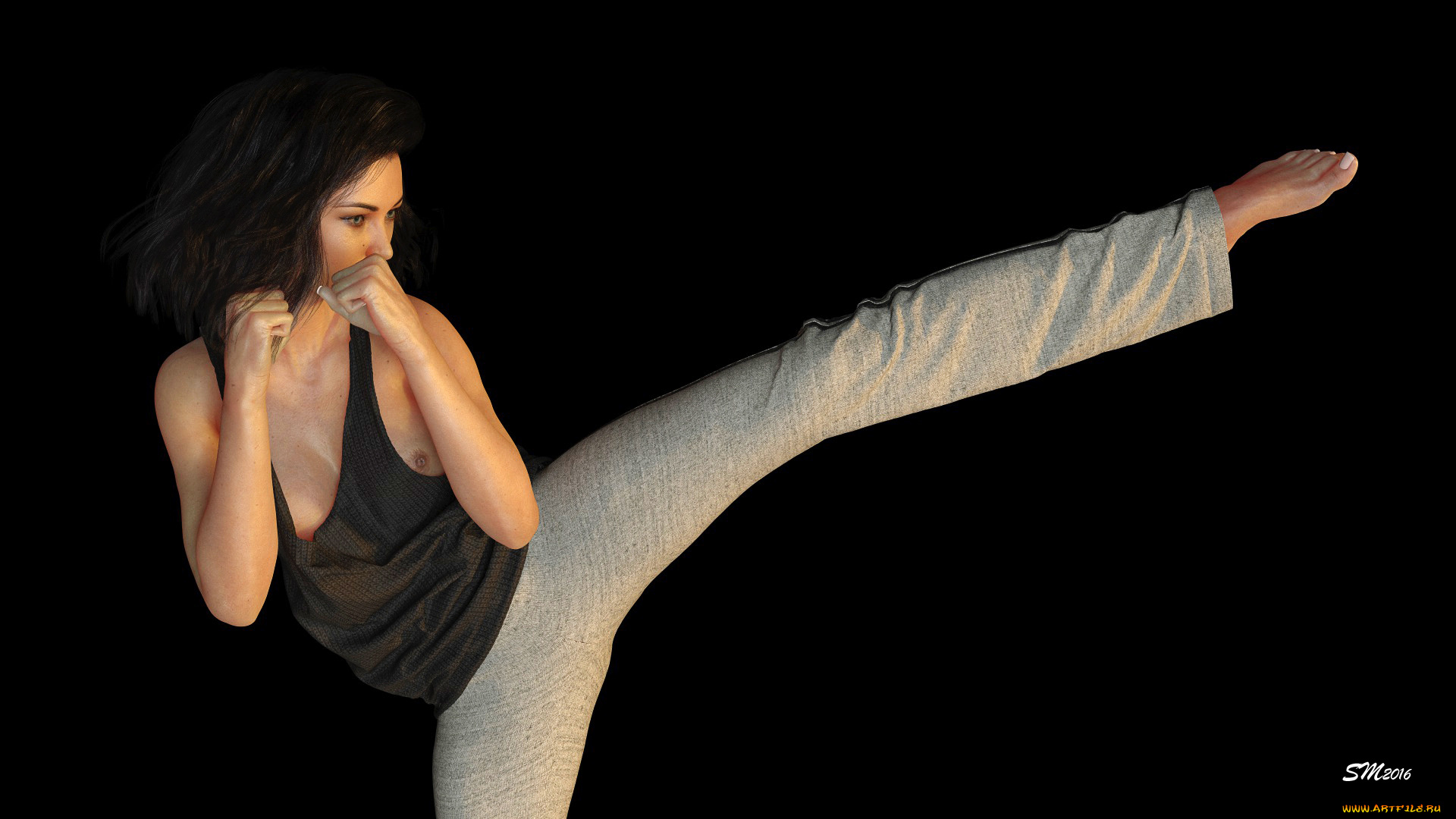 3д, графика, спорт, , sport, поза, фон, взгляд, девушка