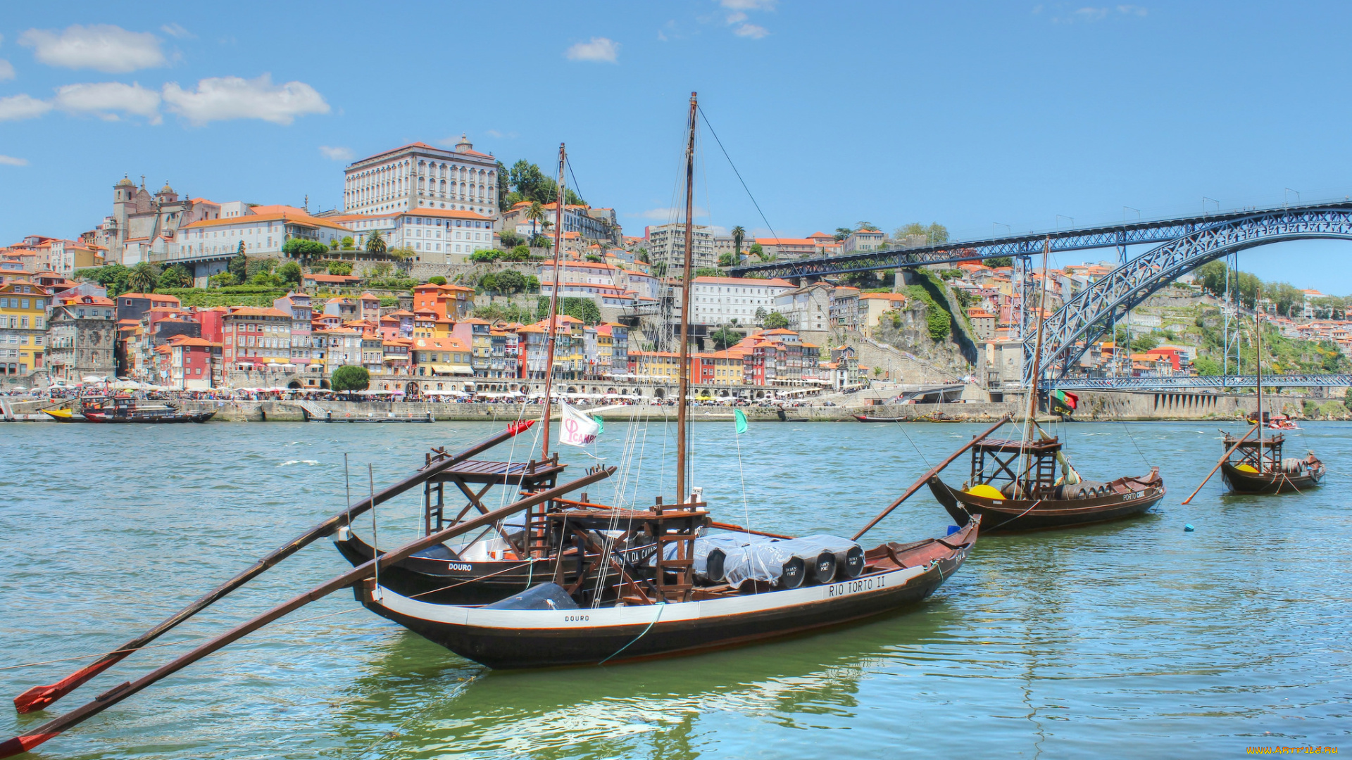 корабли, баржи, караван