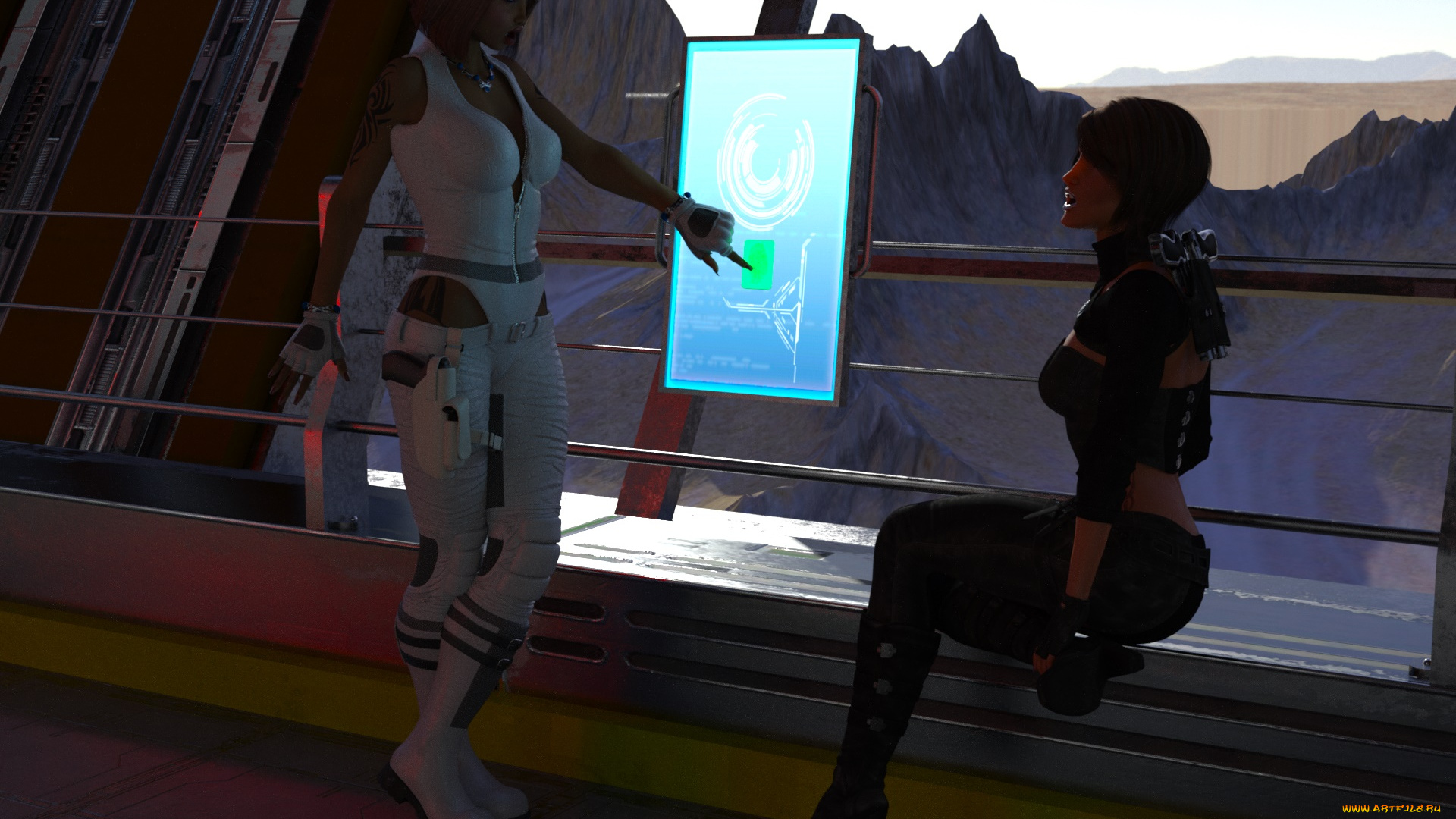 planet, x, 3д, графика, фантазия, , fantasy, девушки, взгляд, фон