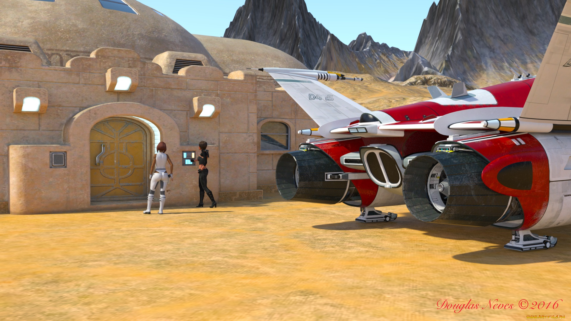 planet, x, 3д, графика, фантазия, , fantasy, девушки, взгляд, фон