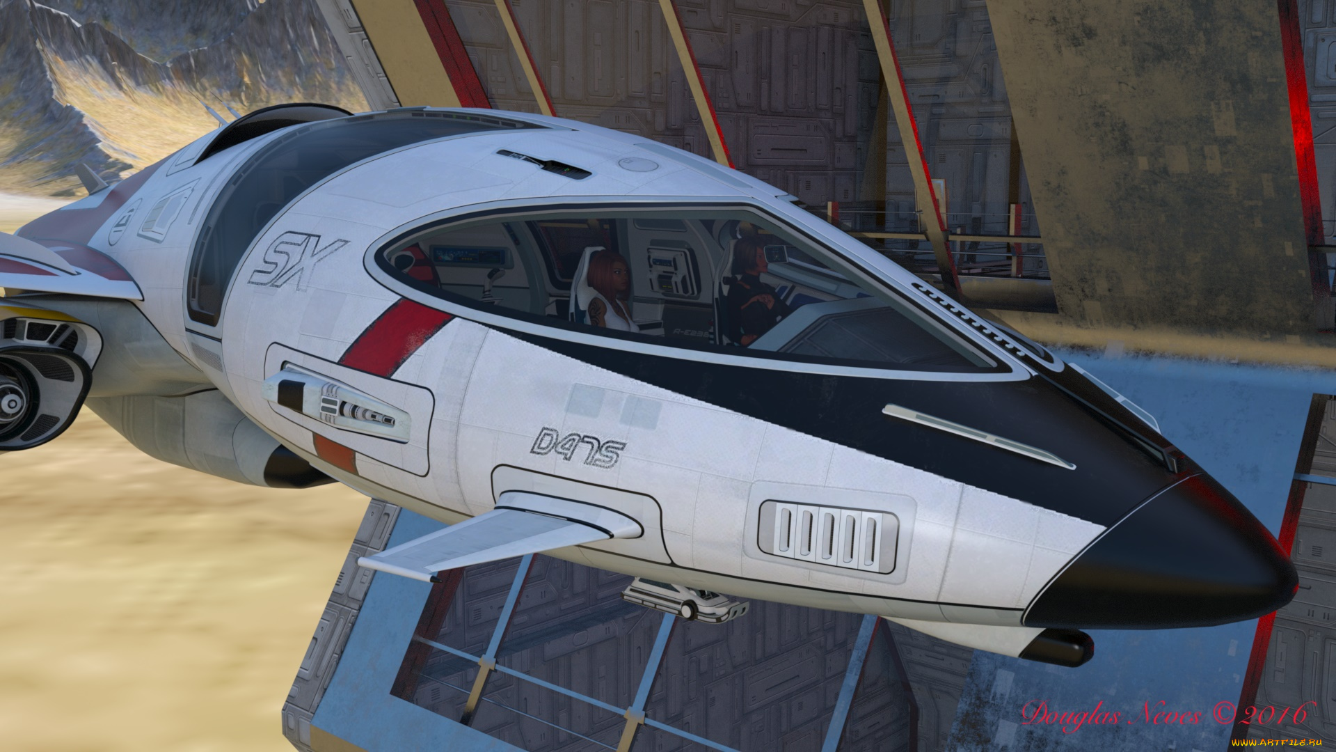 planet, x, 3д, графика, фантазия, , fantasy, космический, корабль