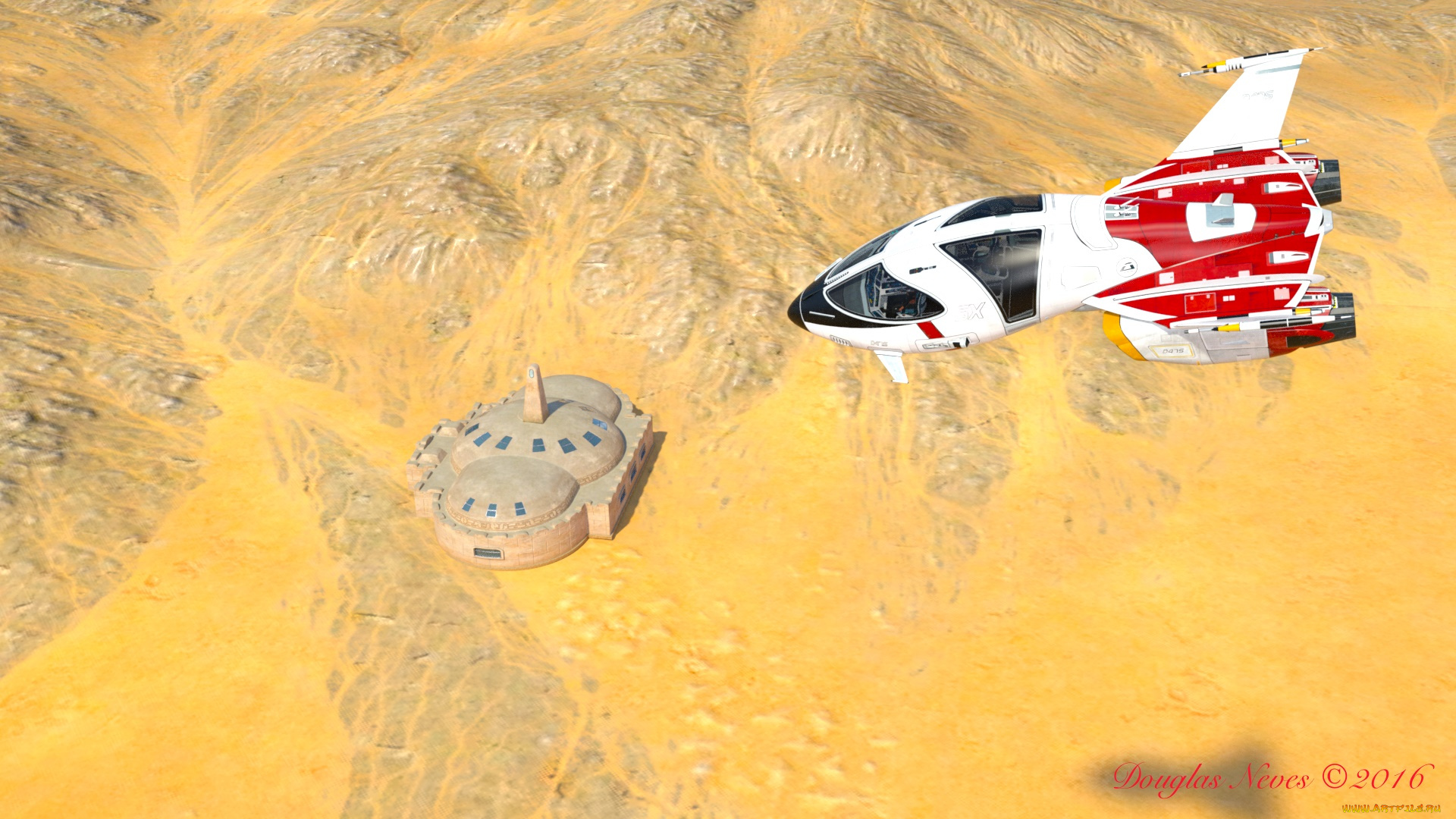 planet, x, 3д, графика, фантазия, , fantasy, космический, корабль